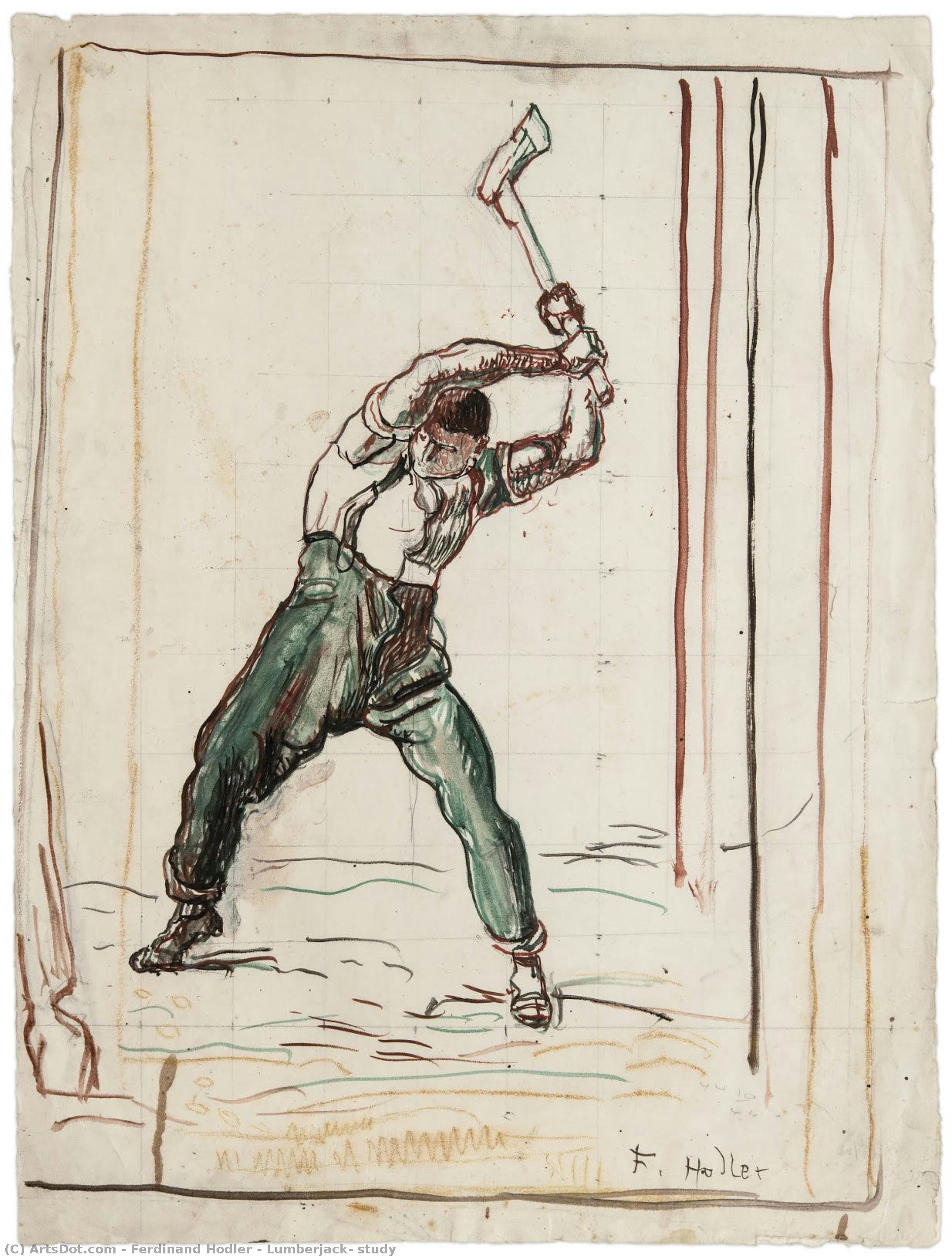 Holzfäller — Ferdinand Hodler