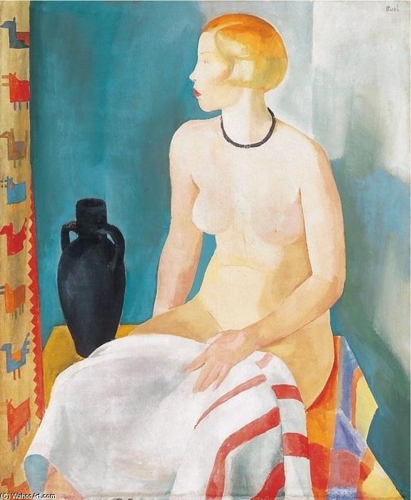 Nude With Black Vase — Karoly Patko
