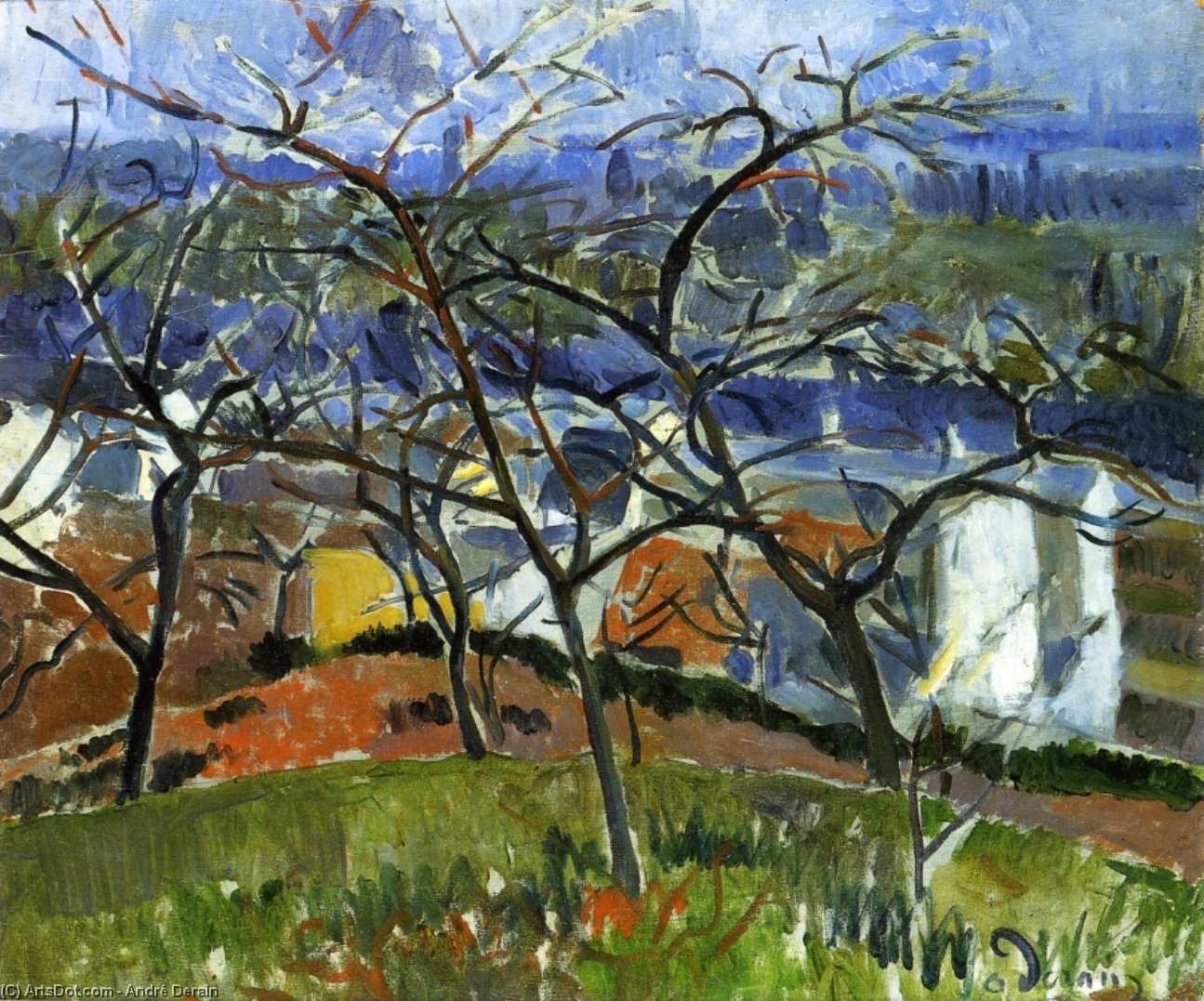 Landschaft Bei Chatou — André Derain