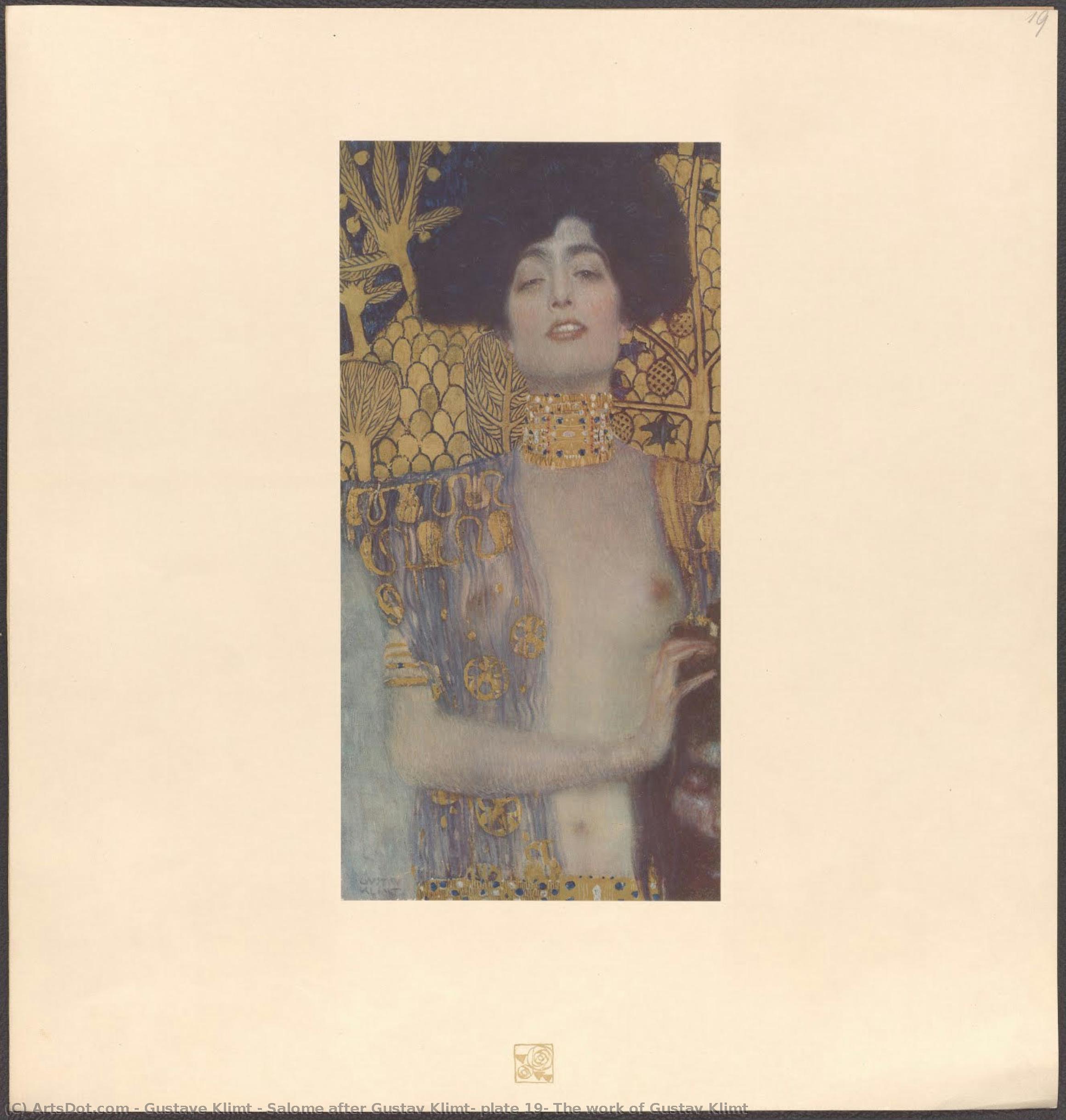 Salomé Após Gustav Klimt, Placa 19, O Trabalho De Gustav Klimt — Gustav Klimt