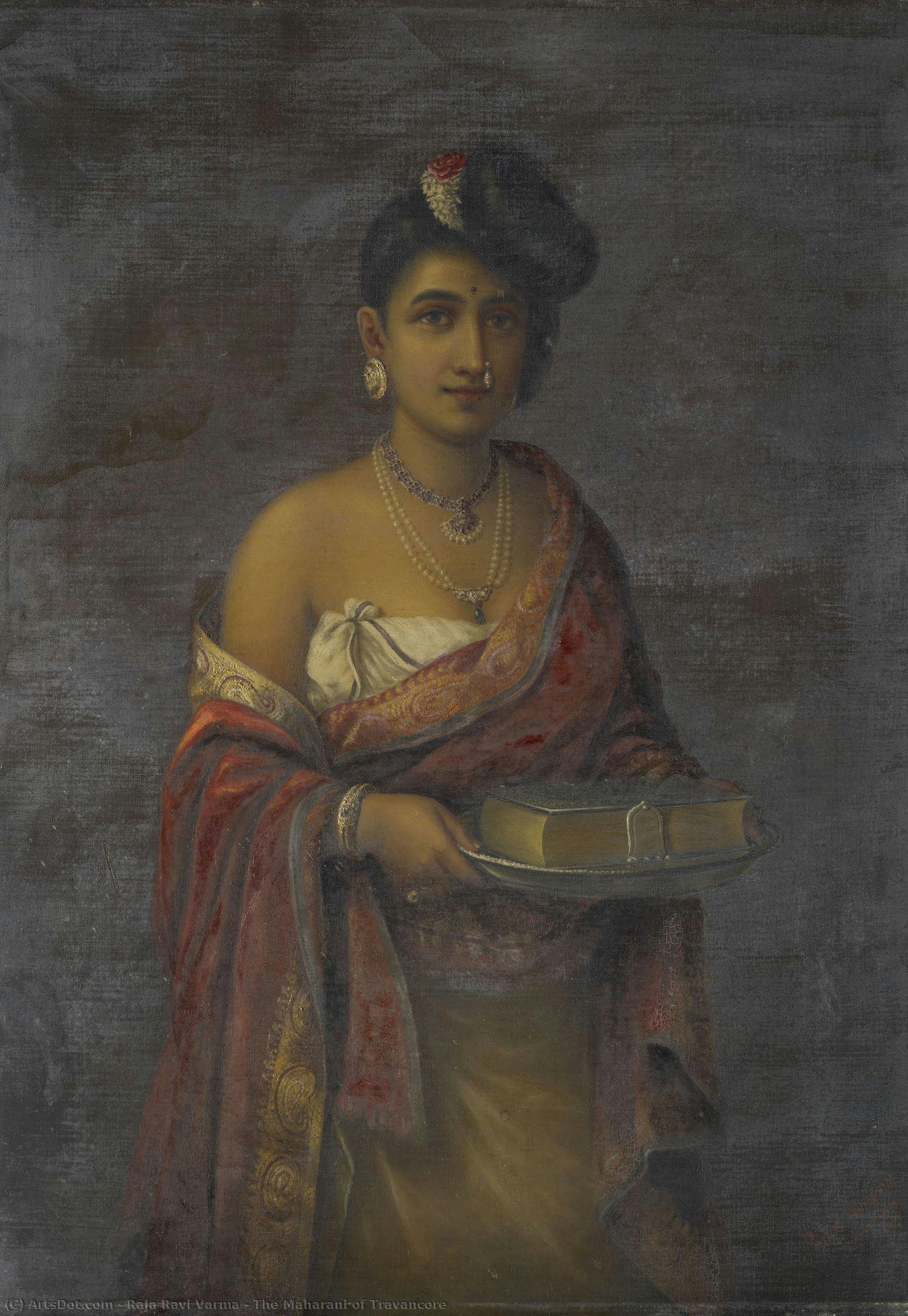 Maharani Travancore — Raja Ravi Varma