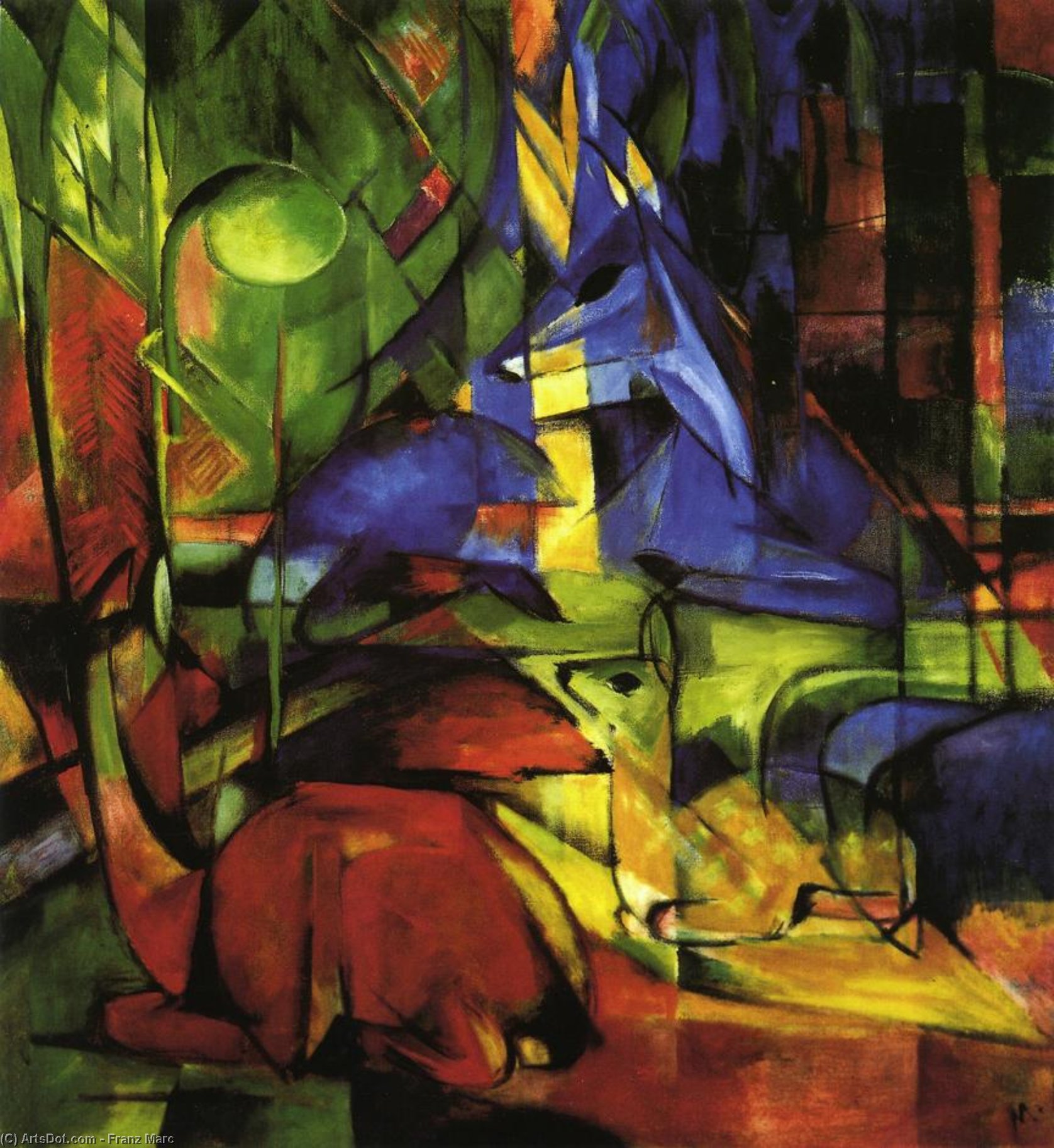 Ormandaki Geyik Ii — Franz Marc