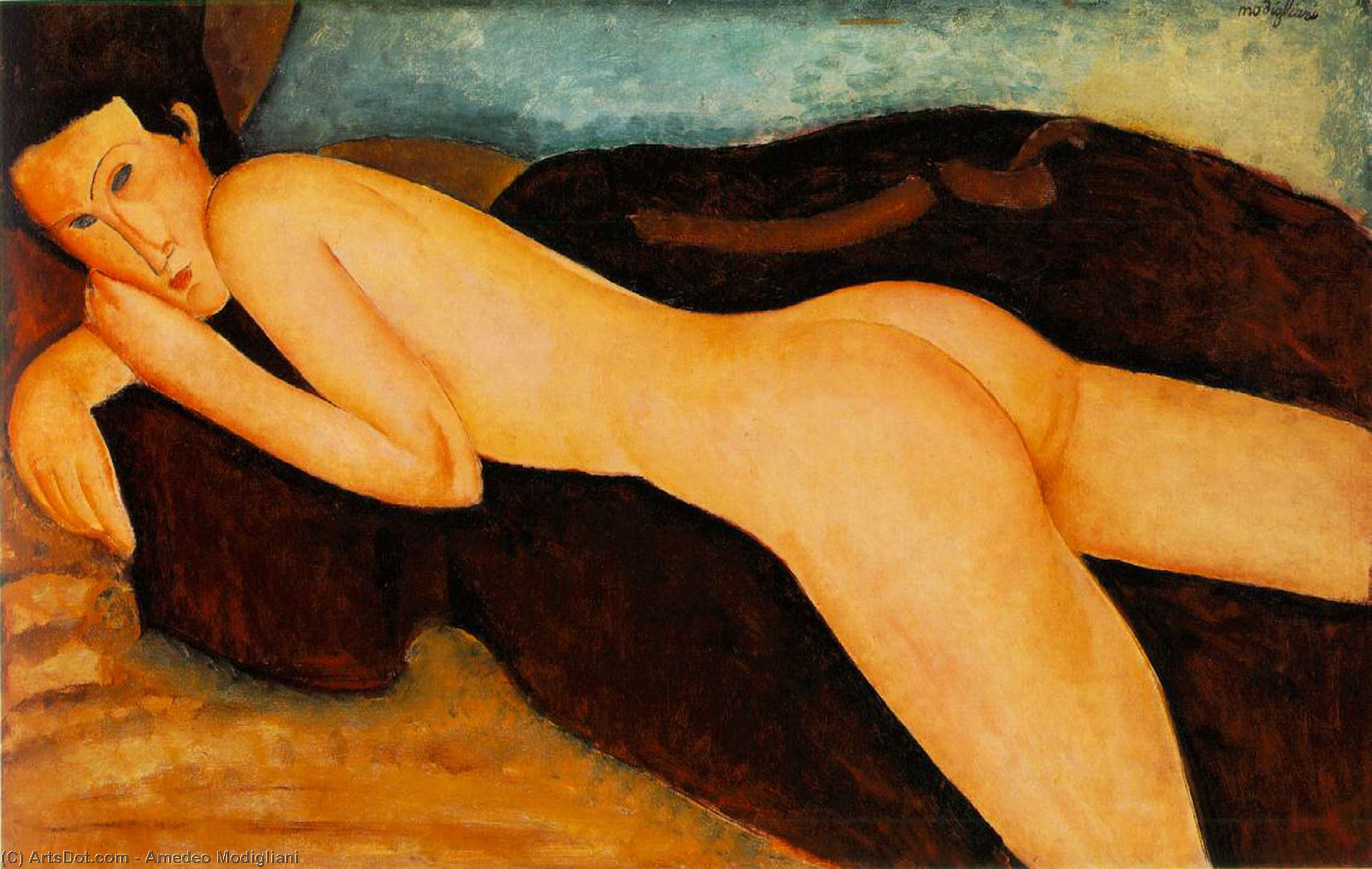 Nu Couche De Dos — Modigliani