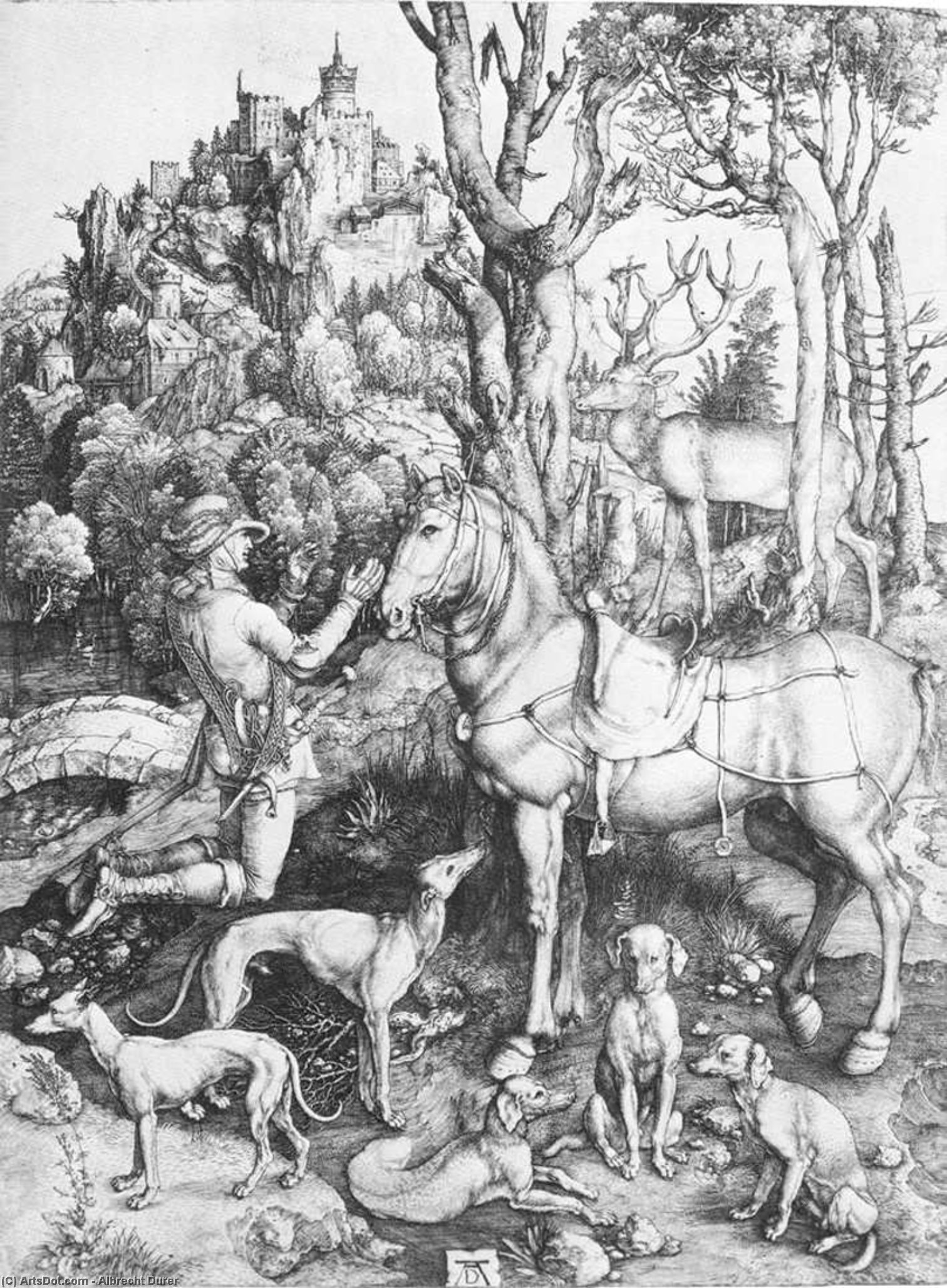 Hl. Eustachius — Albrecht Dürer