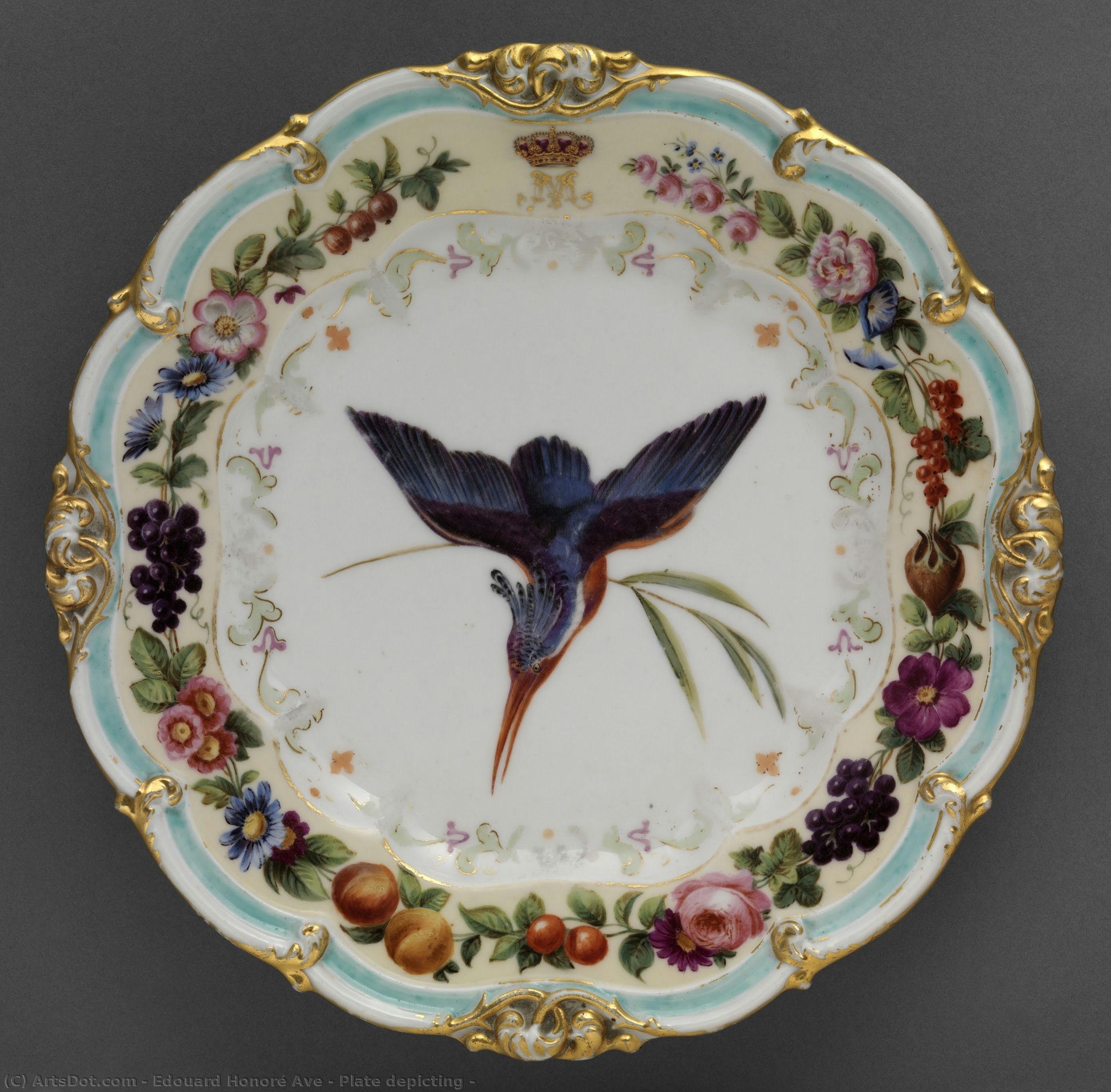 Plate Depicting — Edouard Honoré Ave