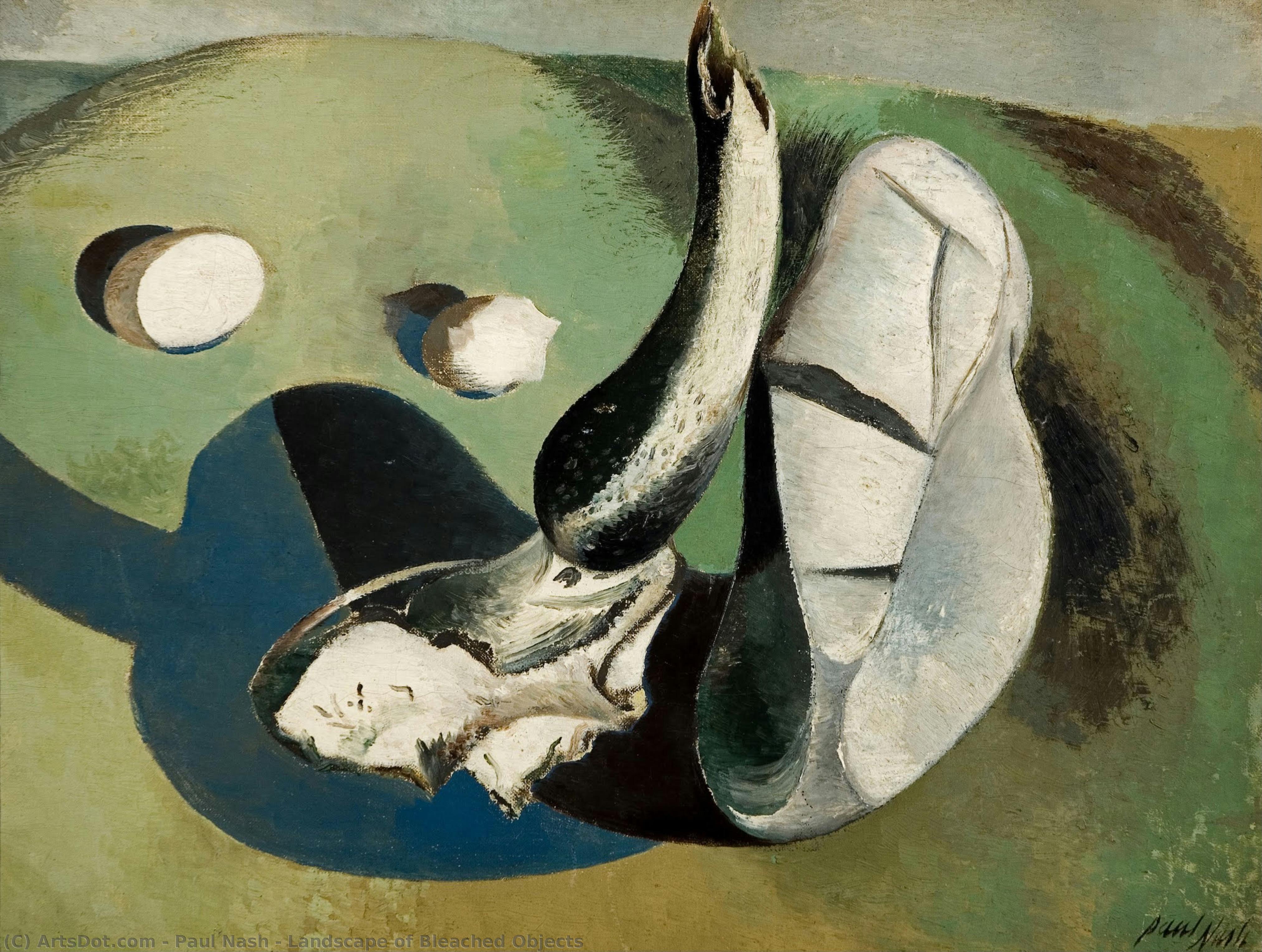 Landscape Of Bleached Objects — Paul Nash