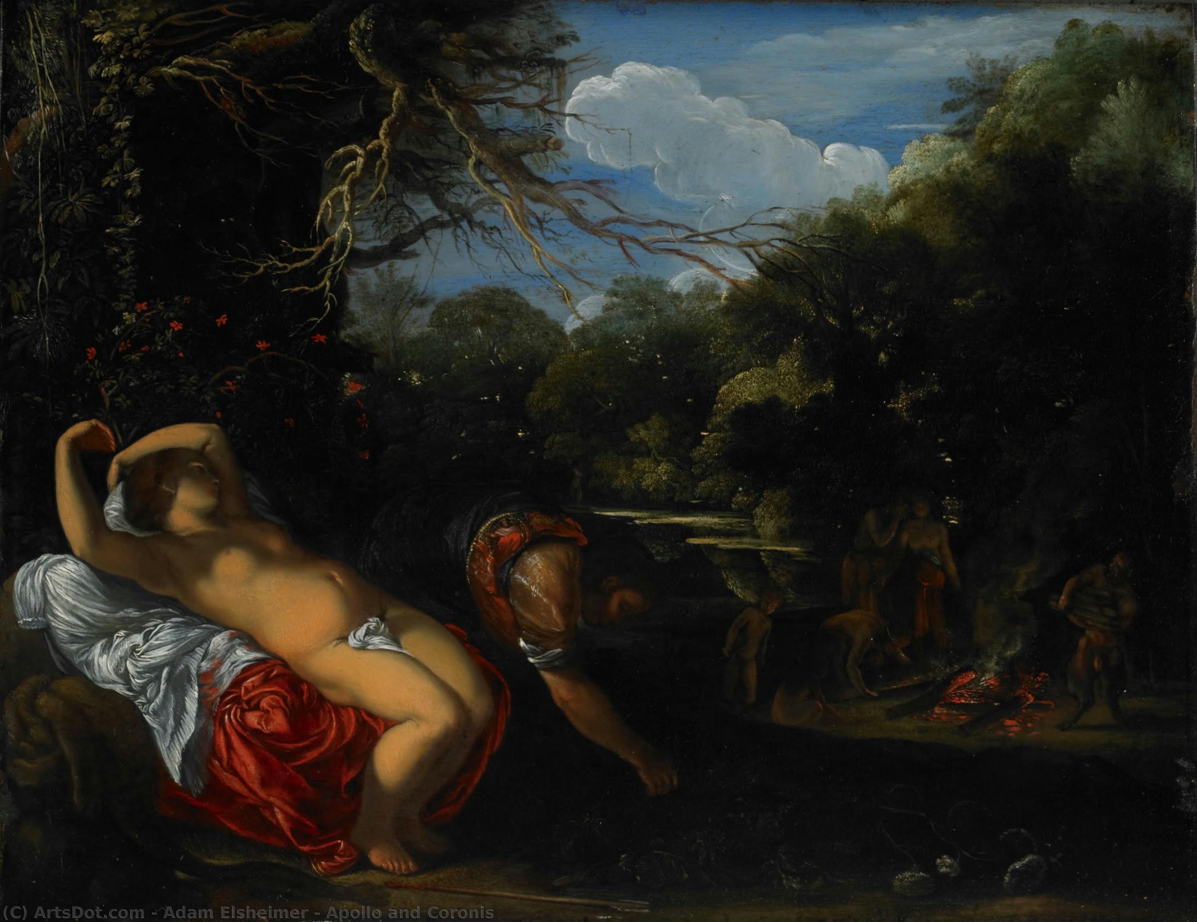 Apollo And Coronis — Adam Elsheimer