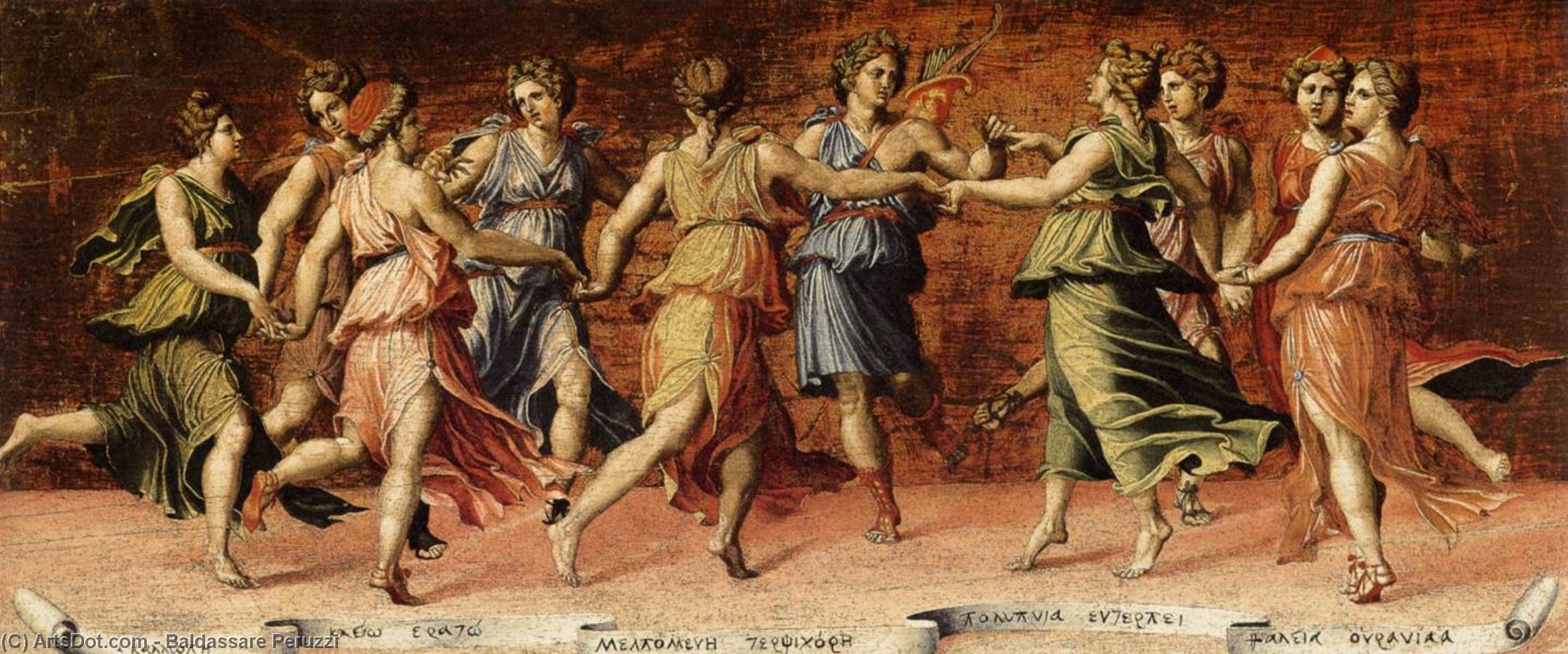 Apollo And The Muses — バルダッサーレ・ペルッツィ