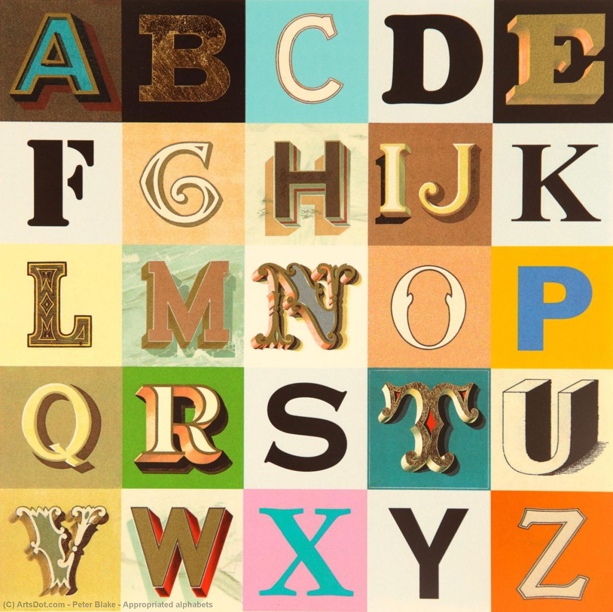 Appropriated Alphabets — Peter Blake