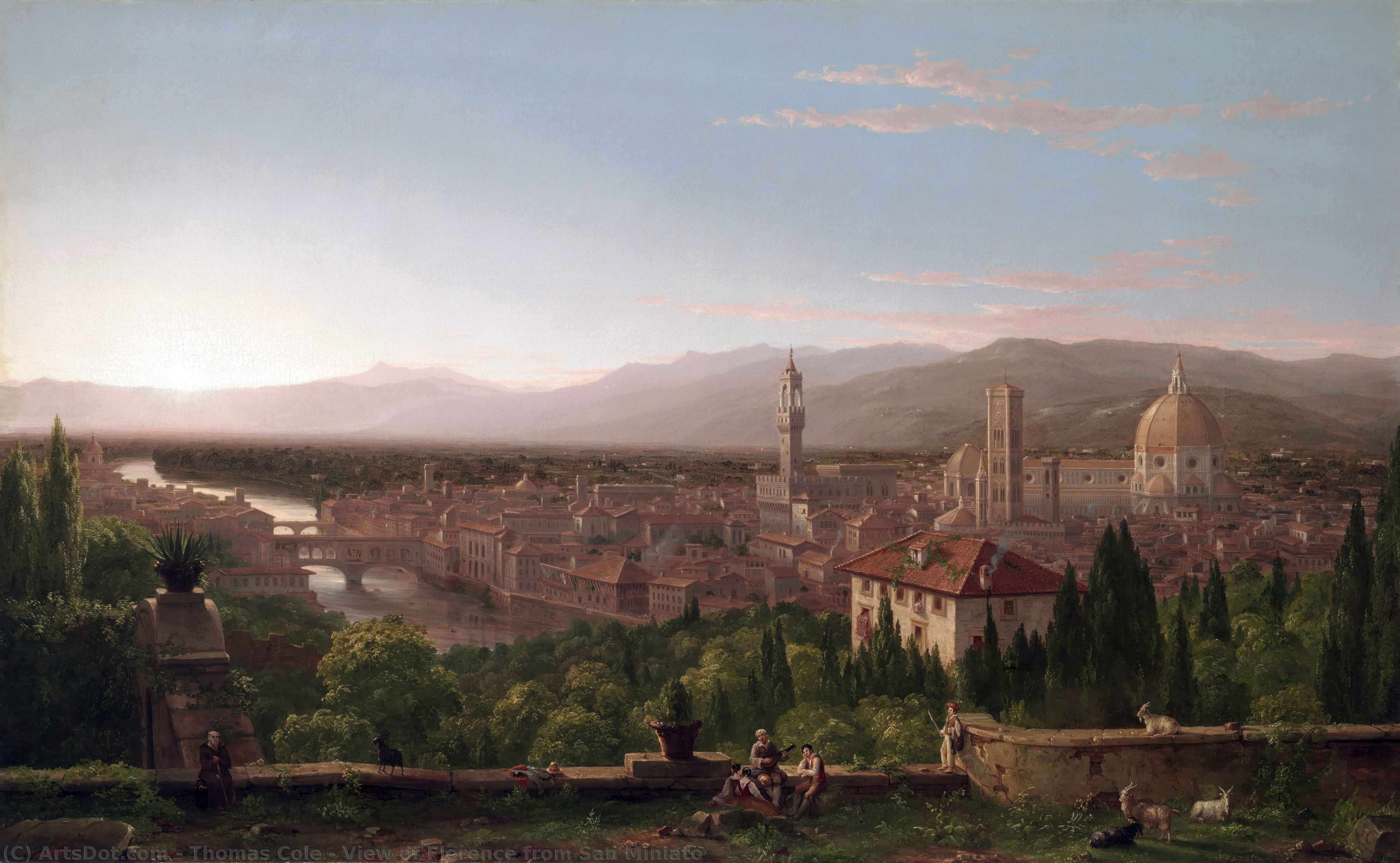 Pogled Na Firencu Sa San Miniata — Томас Коле