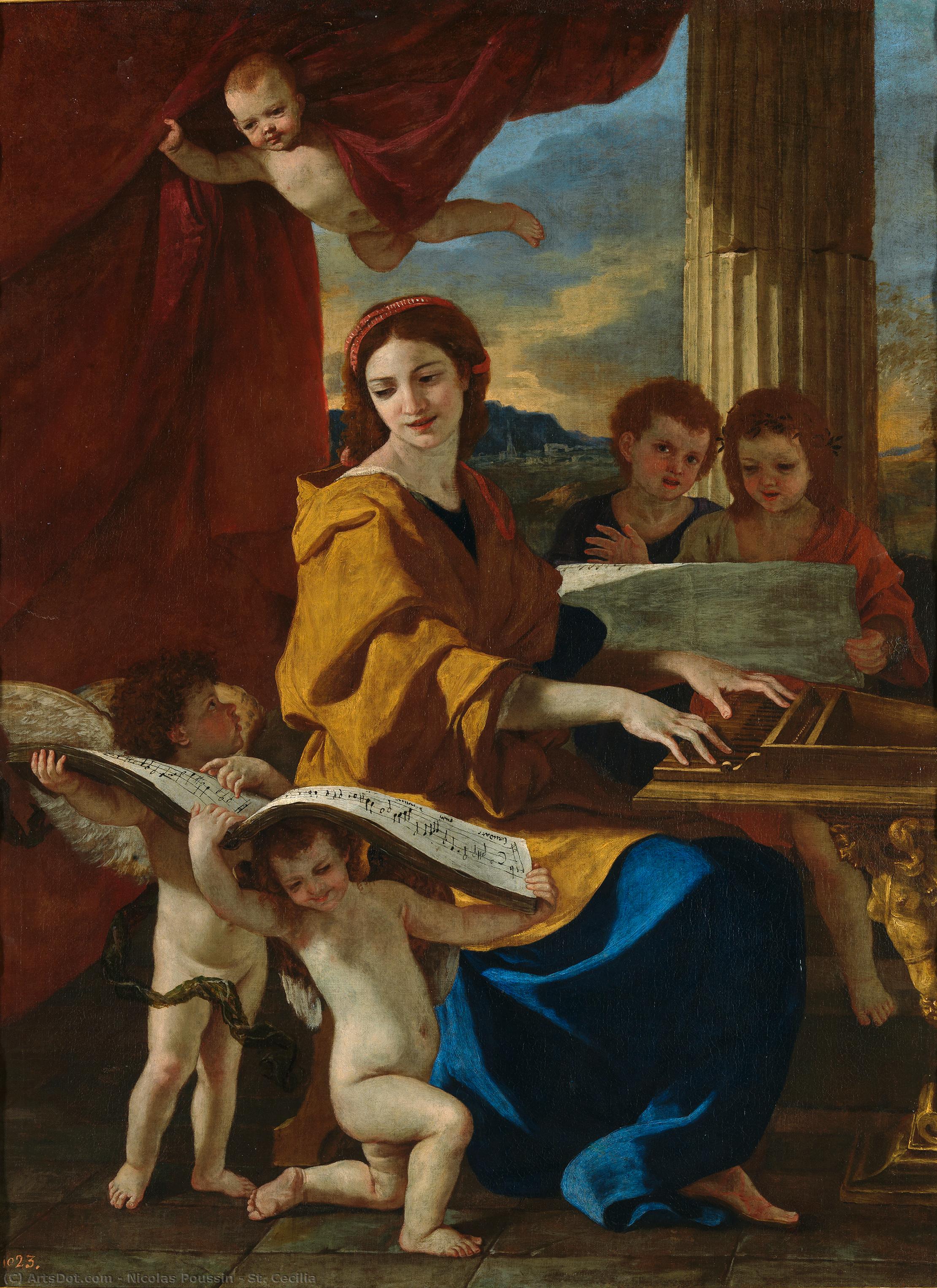 Santa Cecilia — Nicolas Poussin