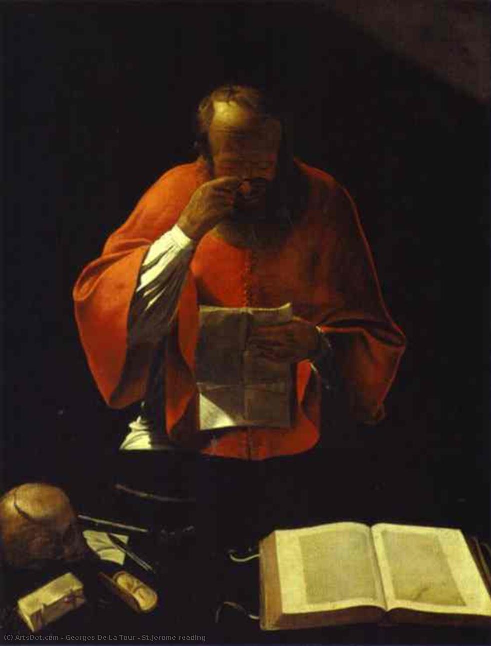 Saint Jérôme Lisant — Georges De La Tour