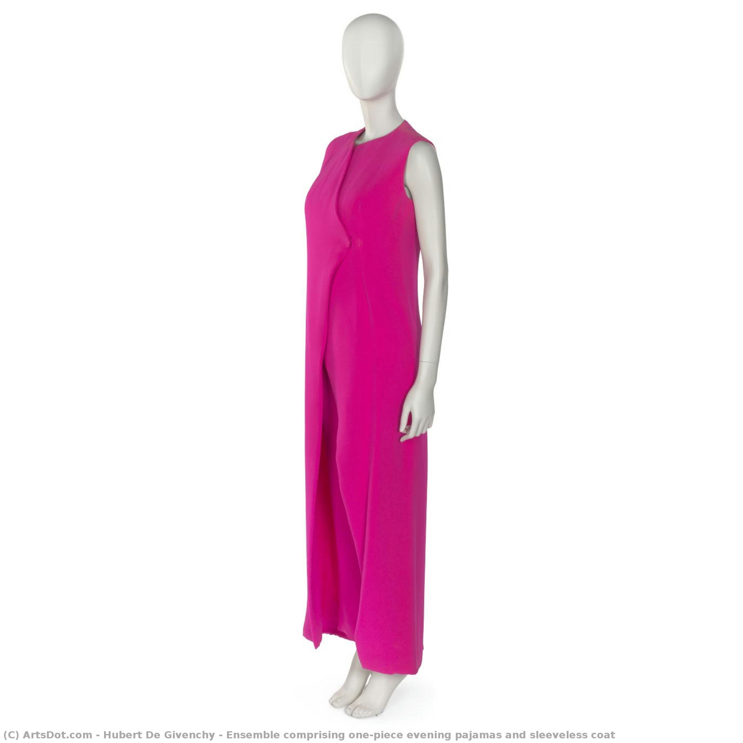 Ensemble Comprising One-piece Evening Pajamas And Sleeveless Coat — Hubert De Givenchy