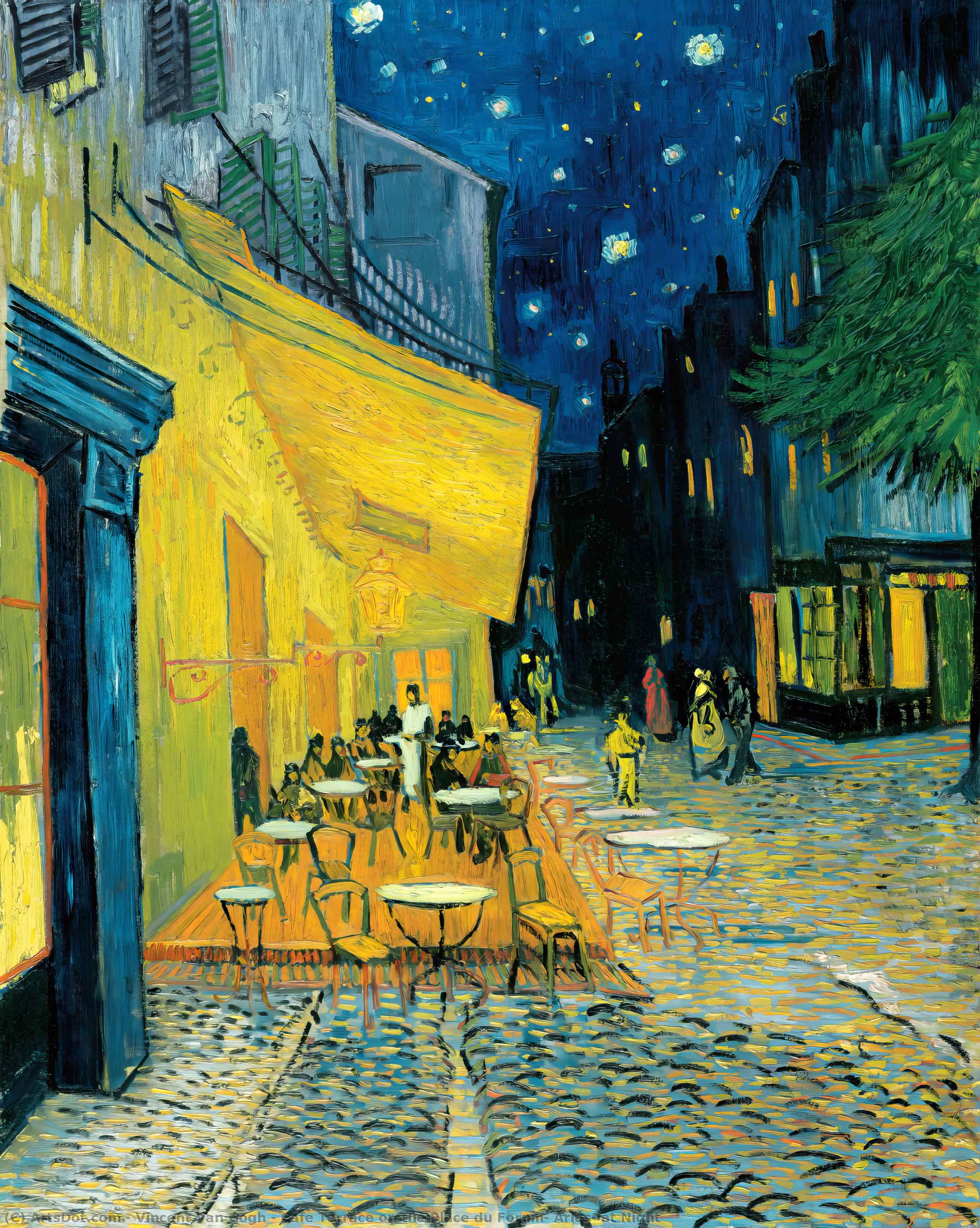 Cafe Terrace On The Place Du Forum, Arles, At Night — Vincent Willem Van Gogh