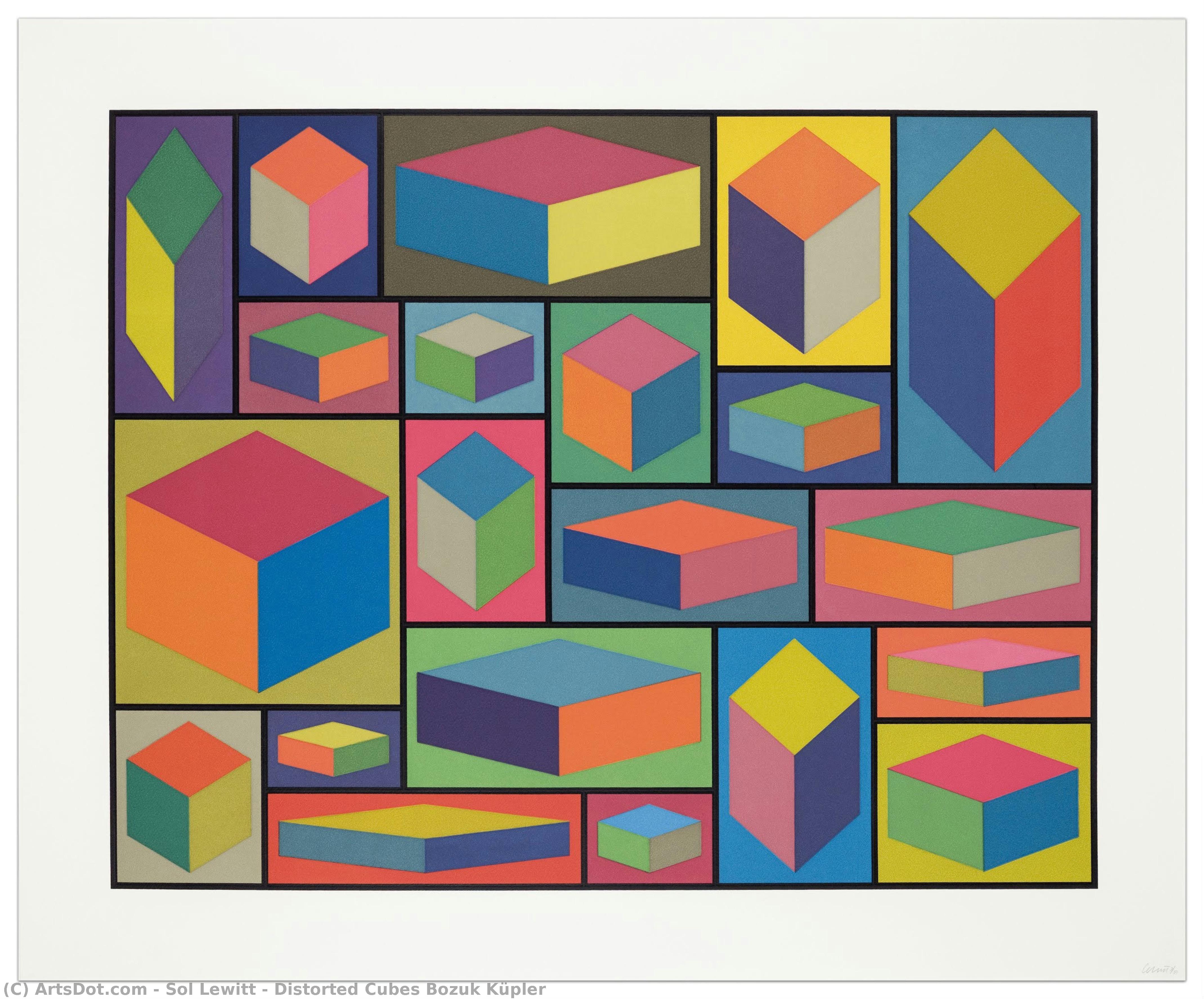 Cubi Distorti Bozuk Küpler — Sol Lewitt