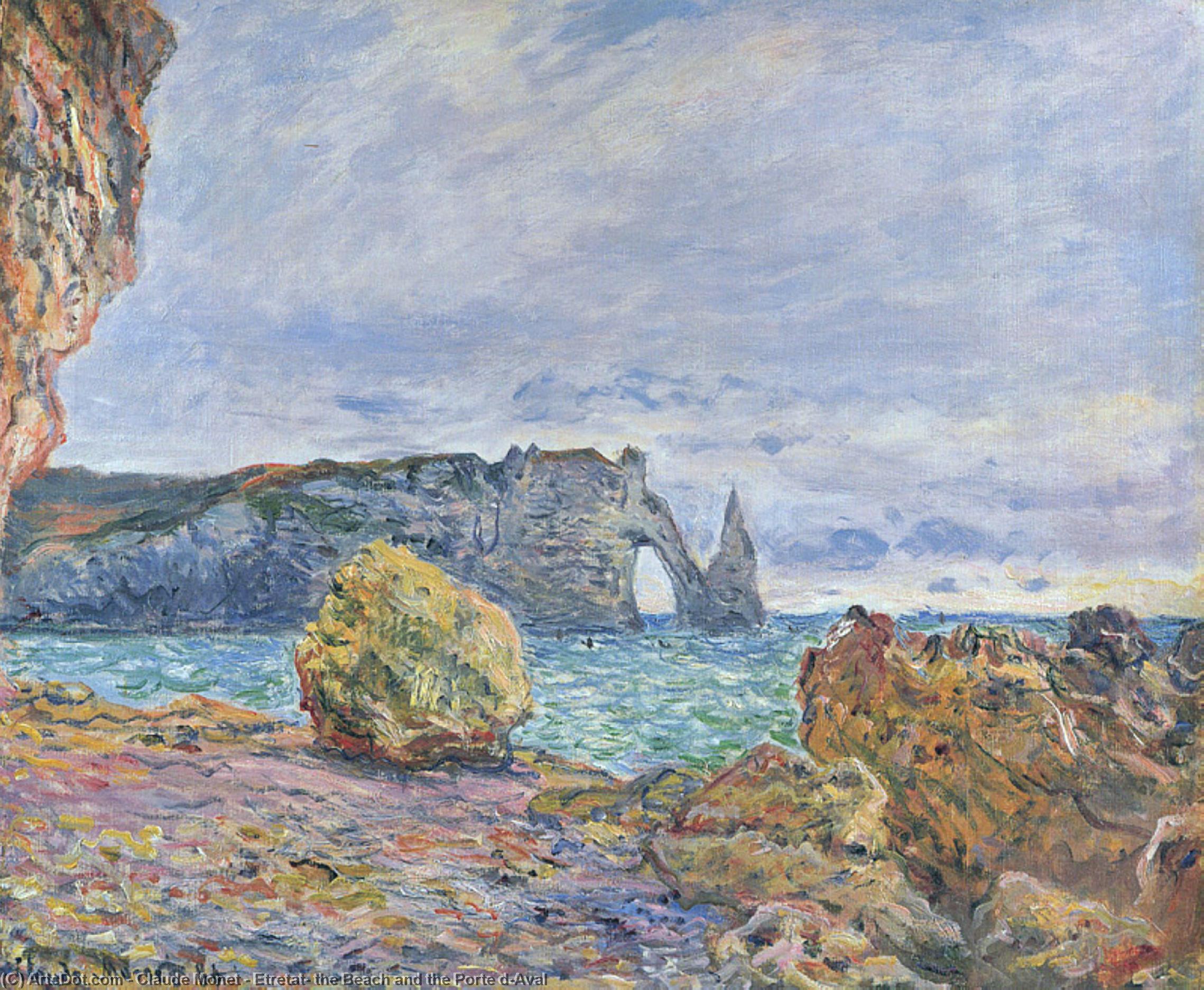 Éretát, Pláž A Porta D'aval — Claude Monet