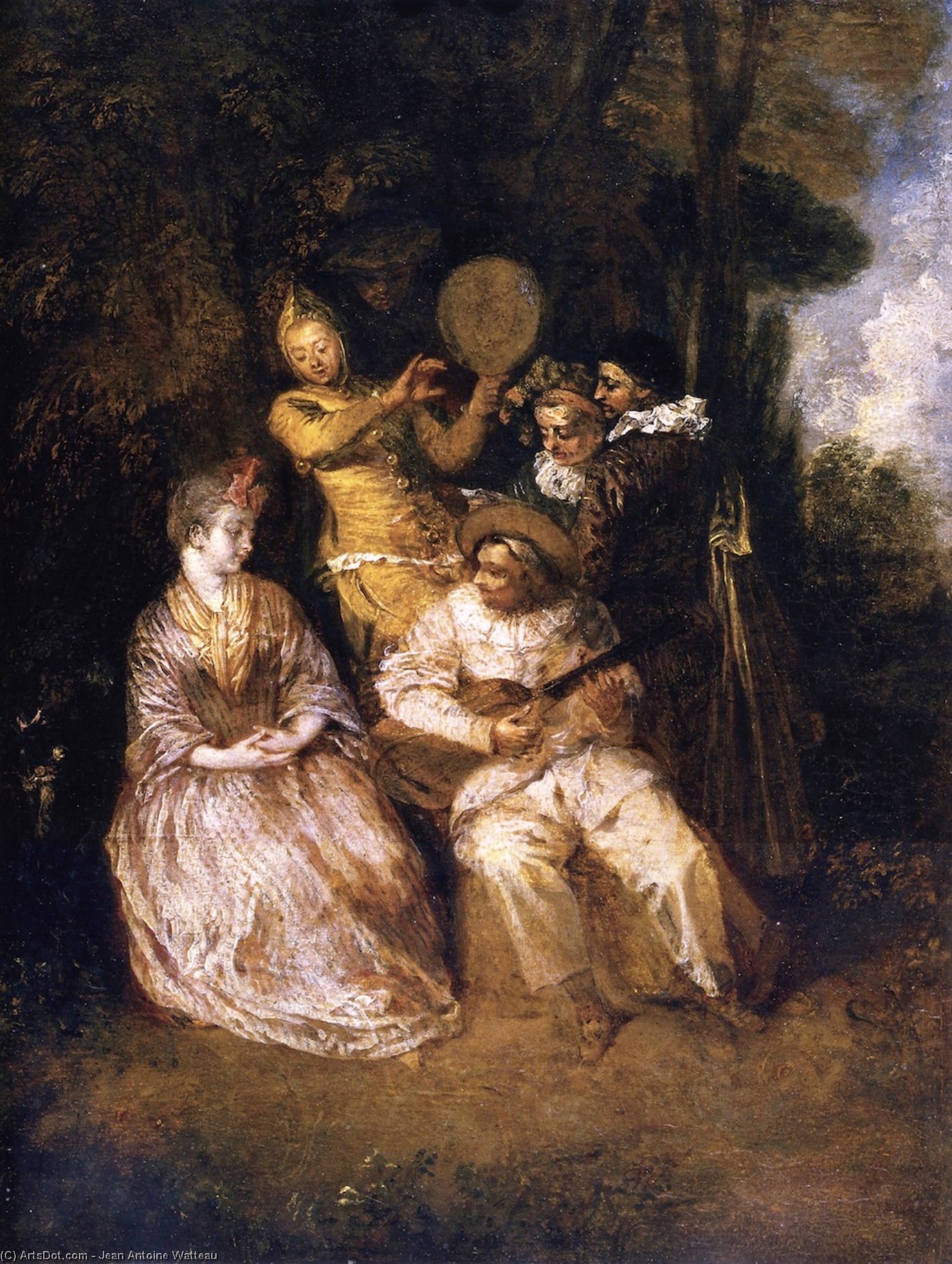 De Italiaanse Serenade — Jean-antoine Watteau