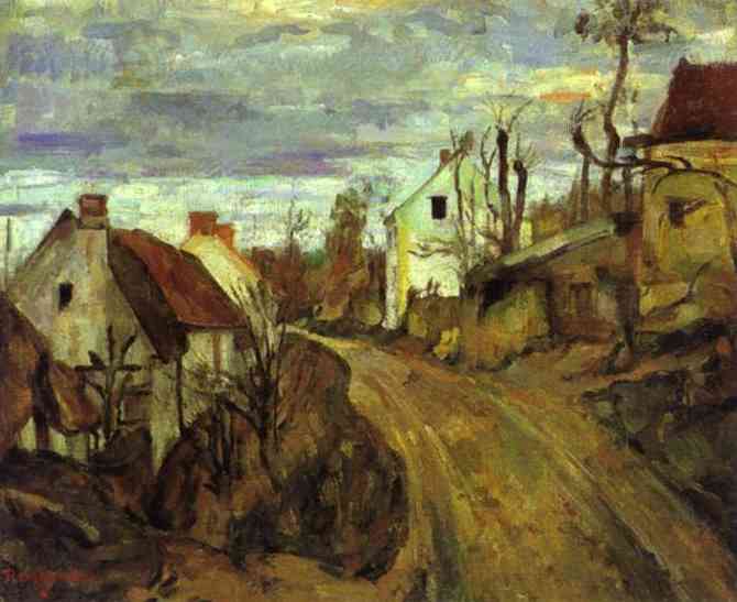 Vilageroad, Auvers — Paul Cézanne