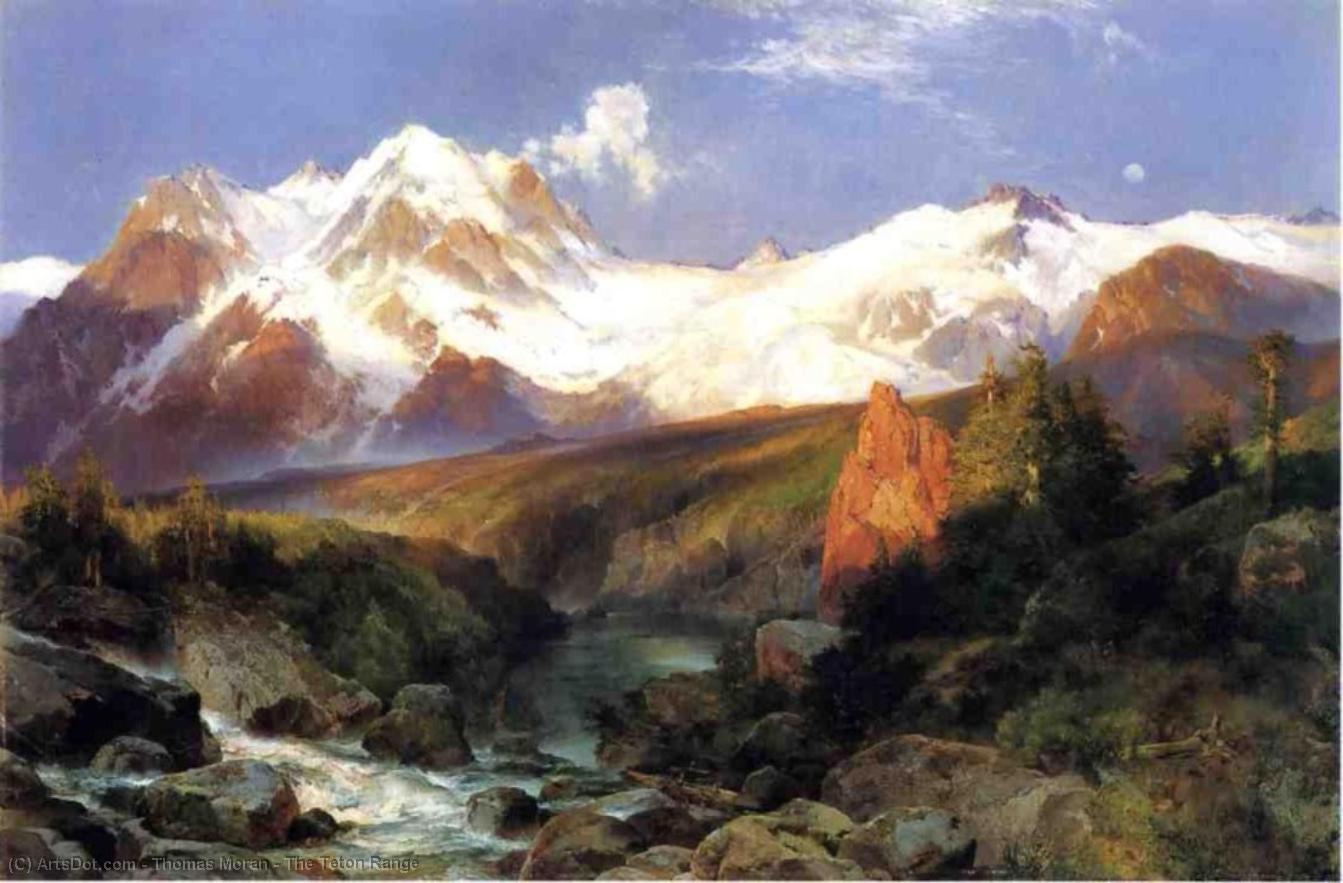 The Teton Range — Thomas Moran