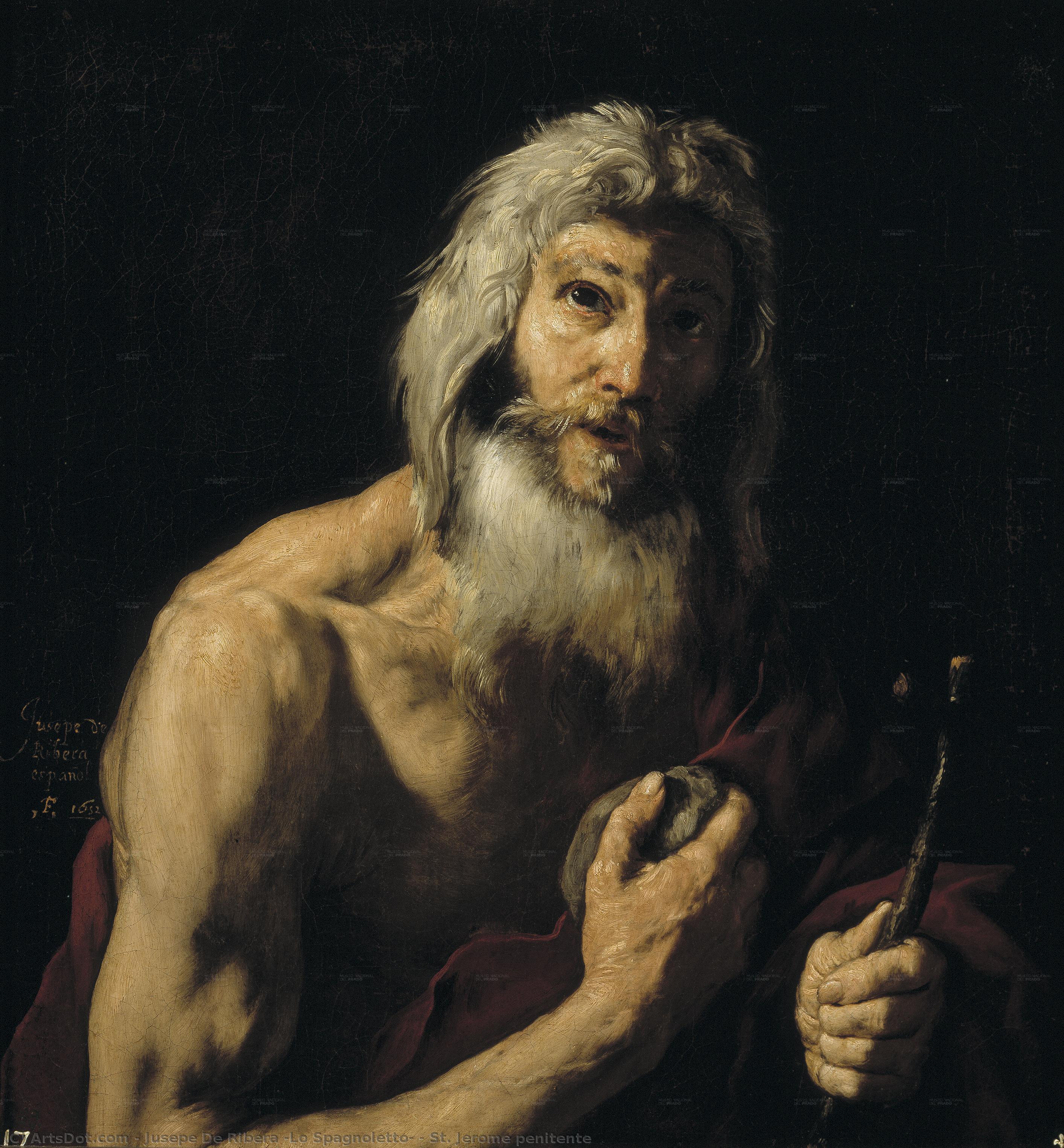 St. Jerome Penitente — 호세 데 리베라