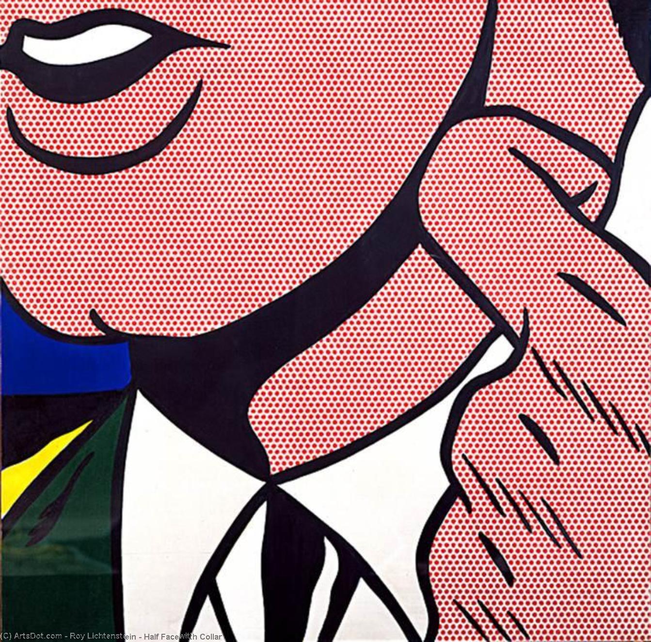 “half Face With Collar” — Roy Lichtenstein