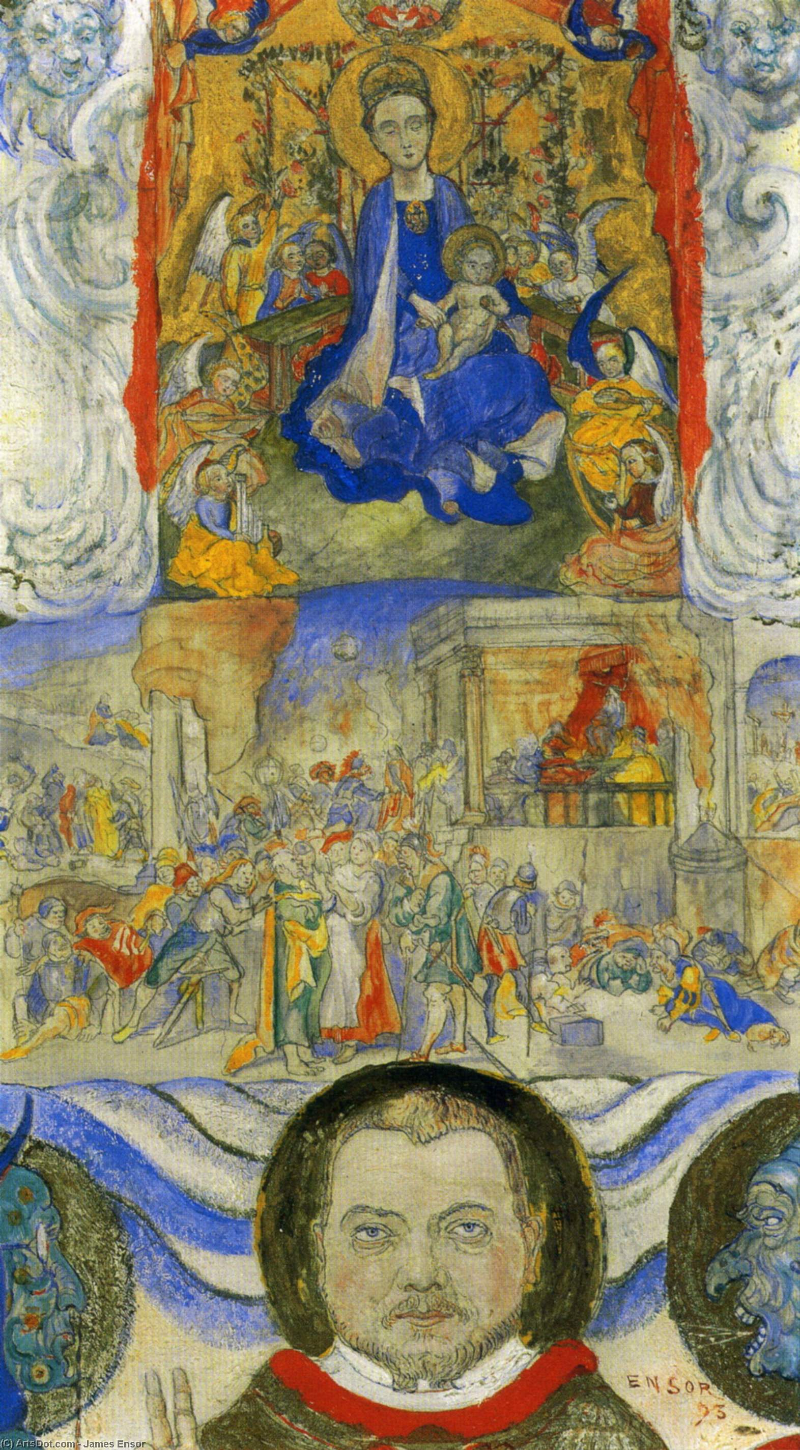 James Ensor Portrait D' Eugene Demolder — James Ensor