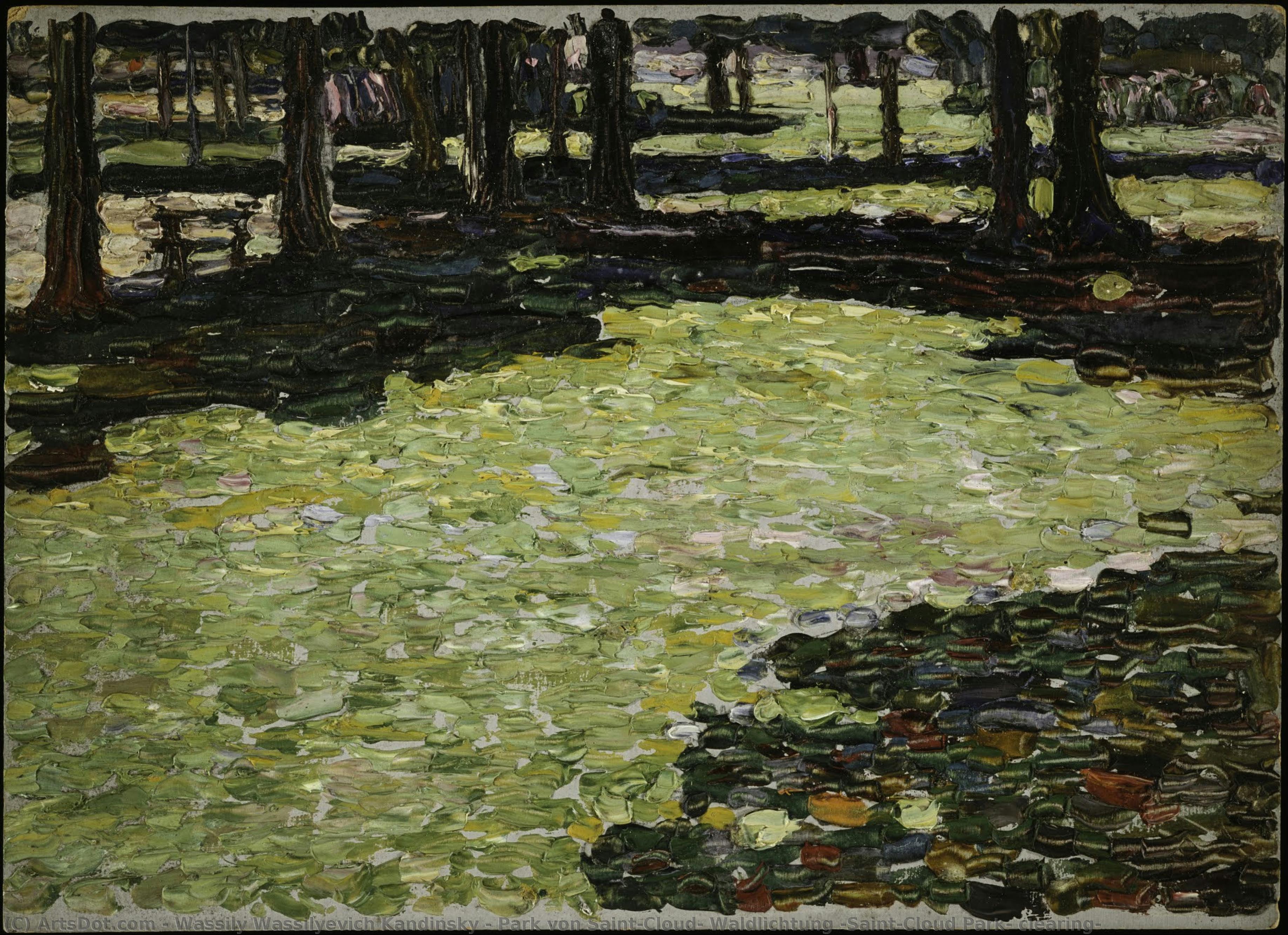 Park Saint-cloud, Šumski Propljanak (saint-cloud Park, Clearing) — Vasily Wassilyevich Kandinsky