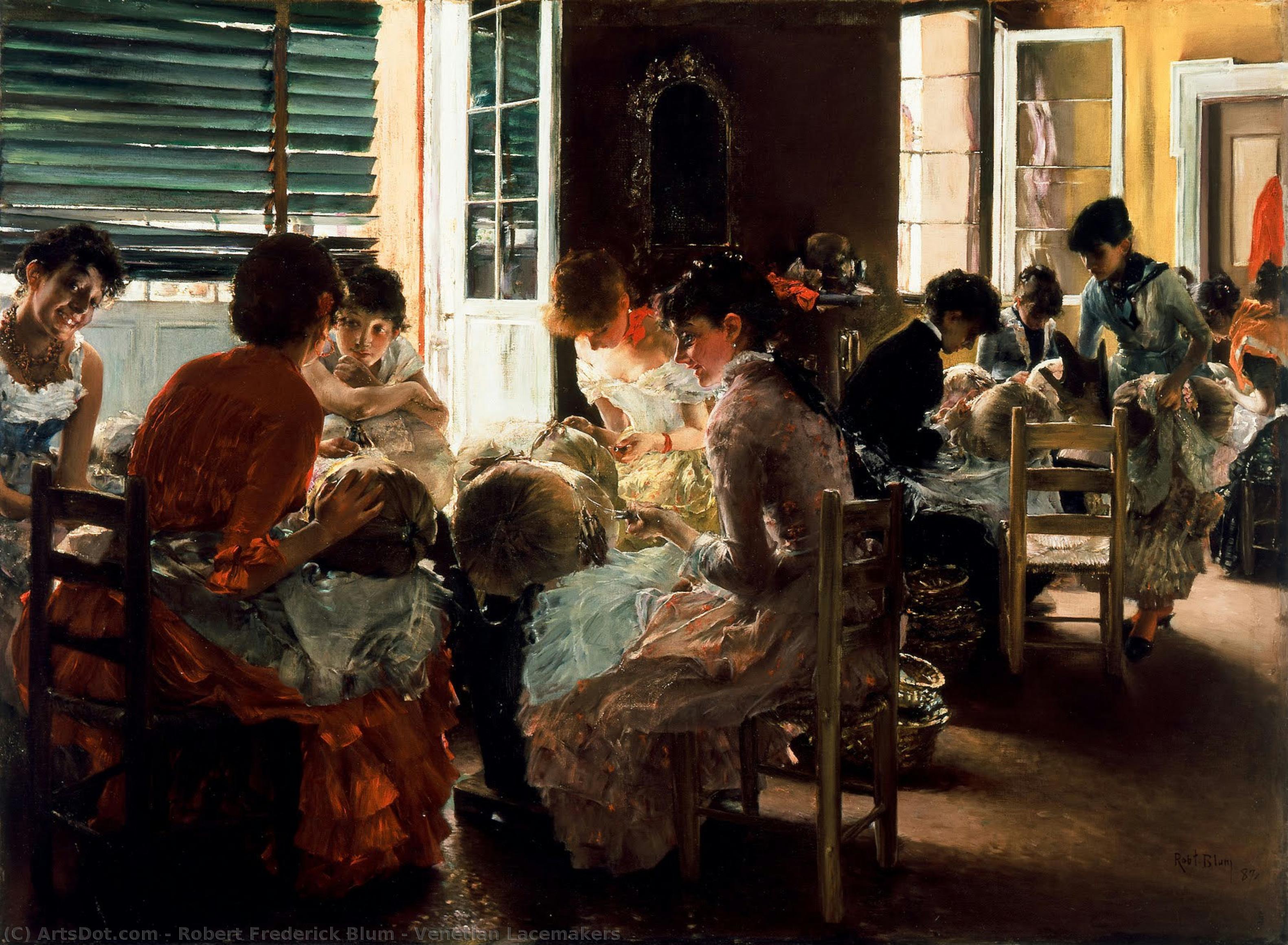 Venetian Lacemakers — Robert Frederick Blum