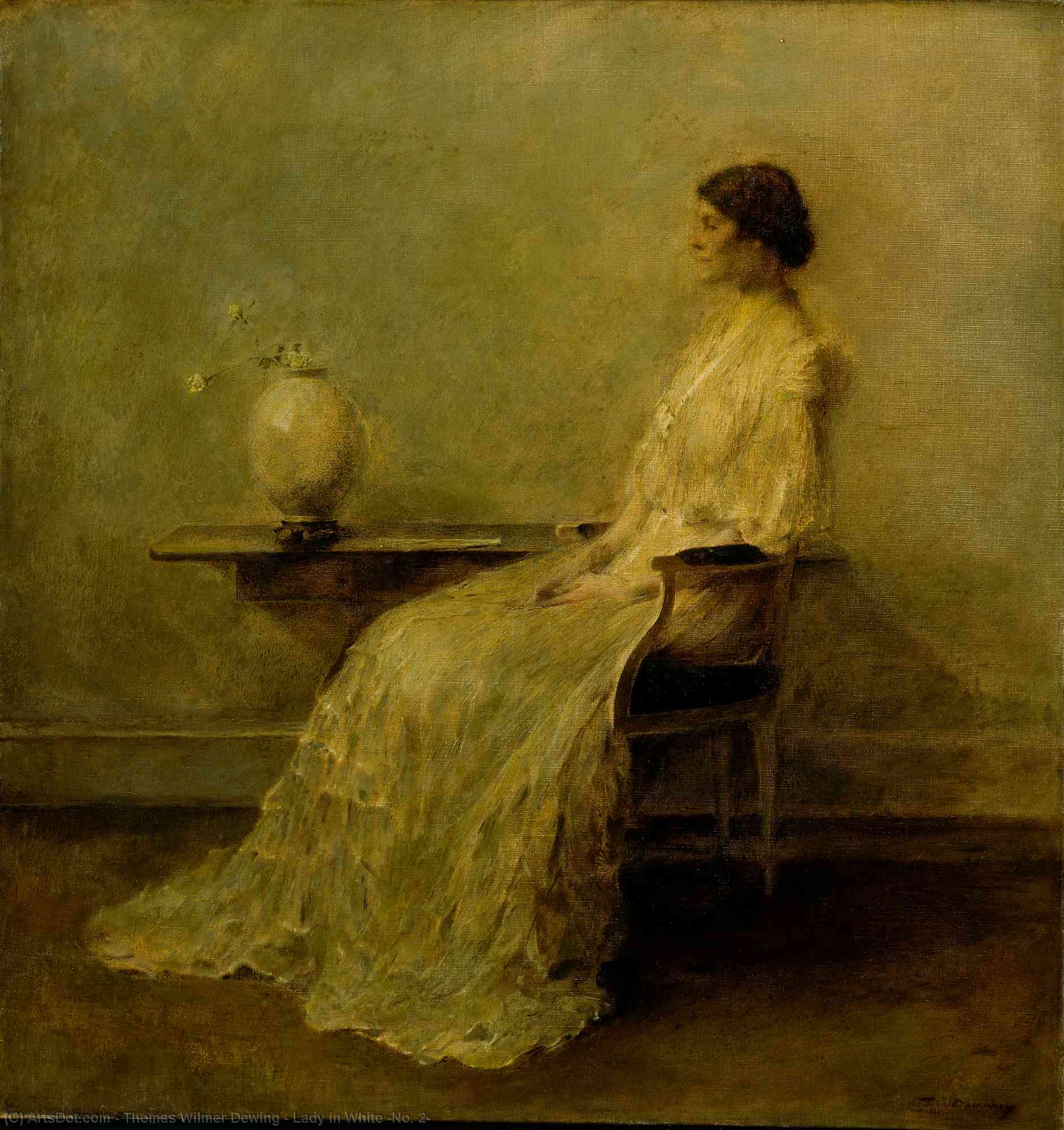 Lady In White (no. 2) — Thomas Wilmer Dewing