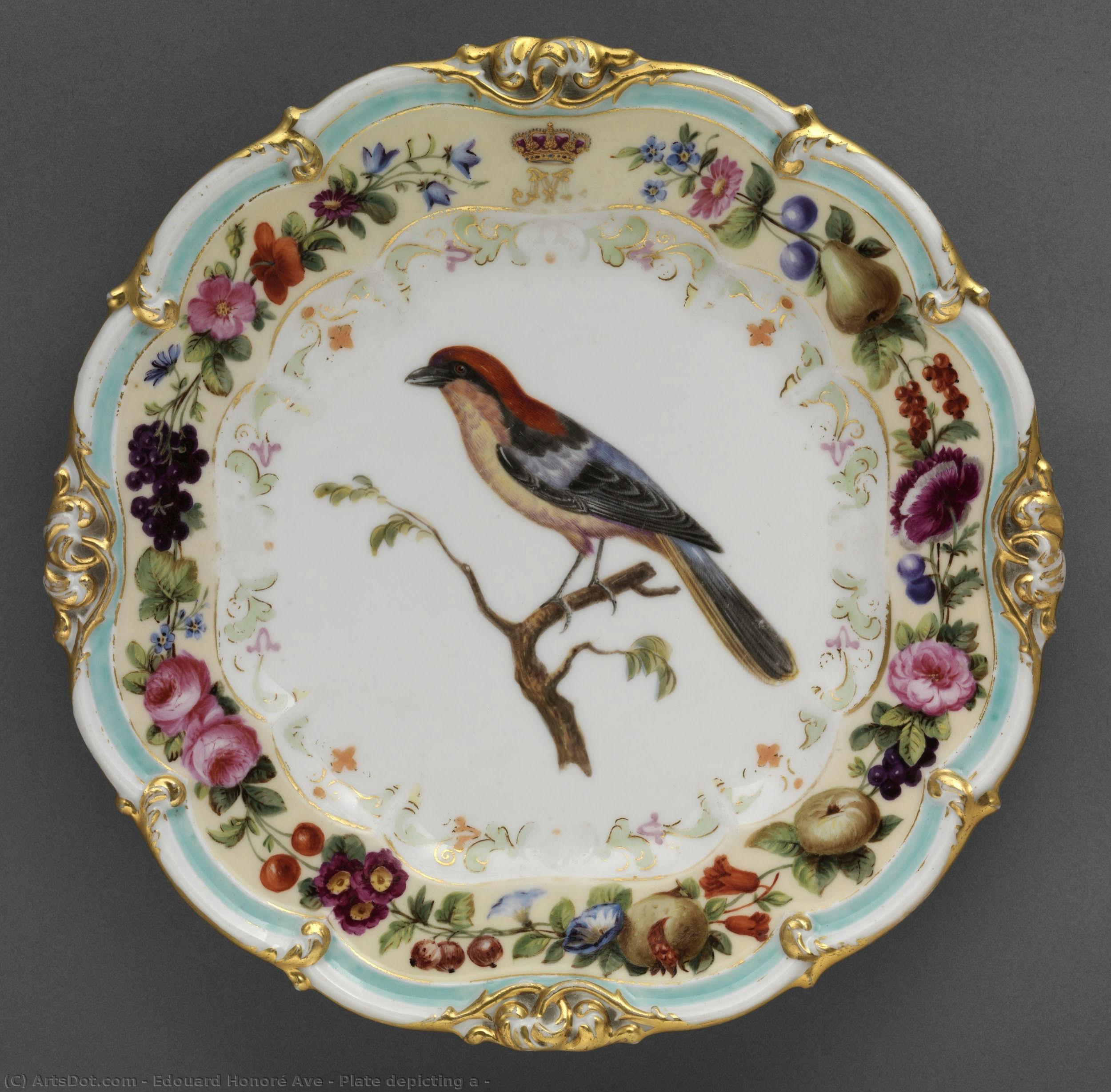 Plate Depicting A — Édouard Honoré Ave