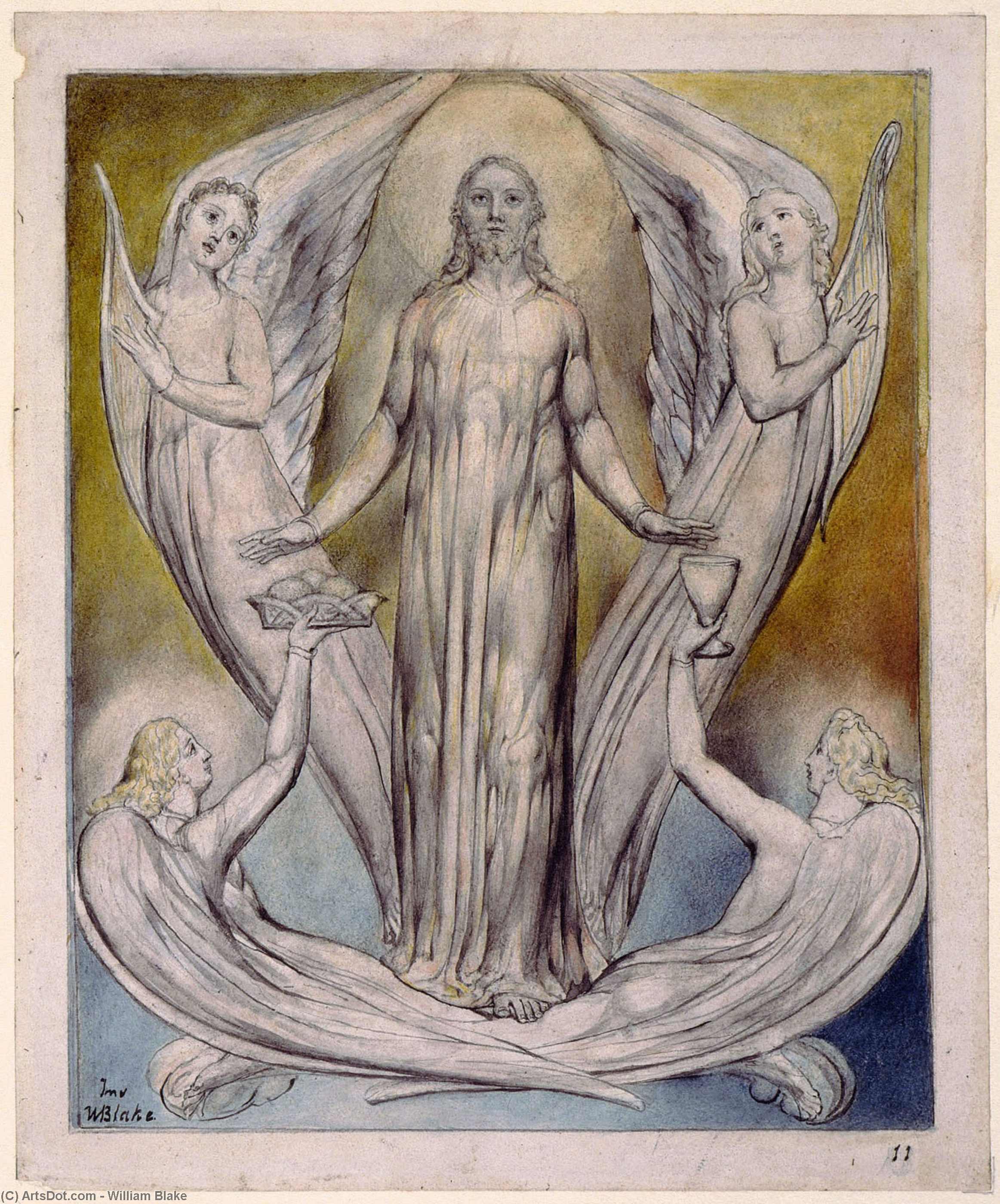 Kristus'a Hizayan Eden Mâniler — William Blake