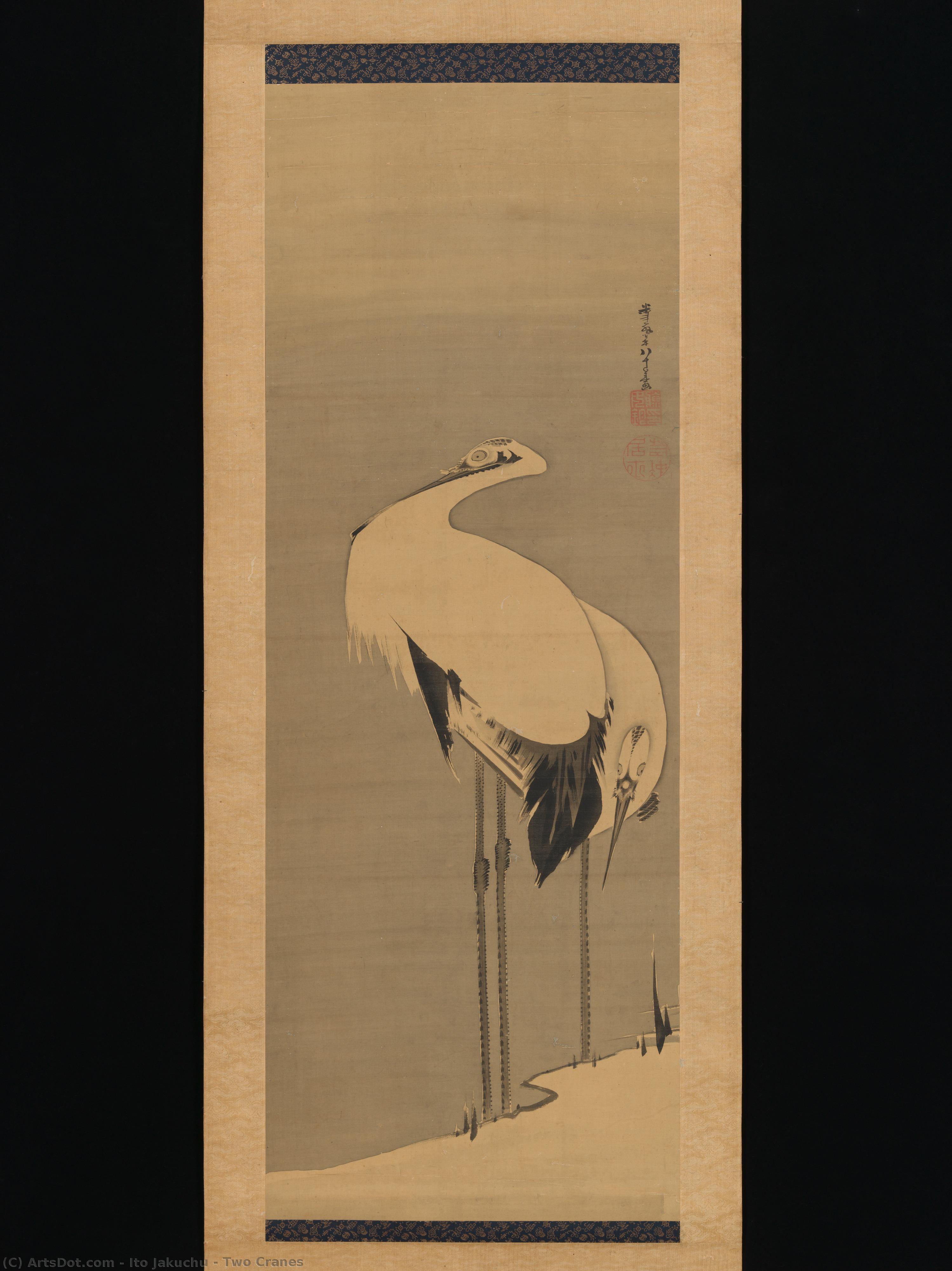 Two Cranes — Itō Jakuchū