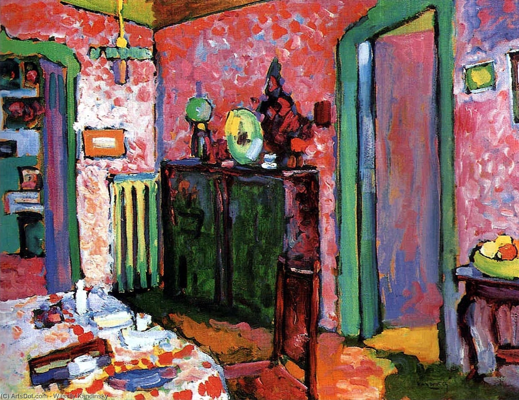 Interior (my Dining Room) — Wassily Wassilyevich Kandinsky
