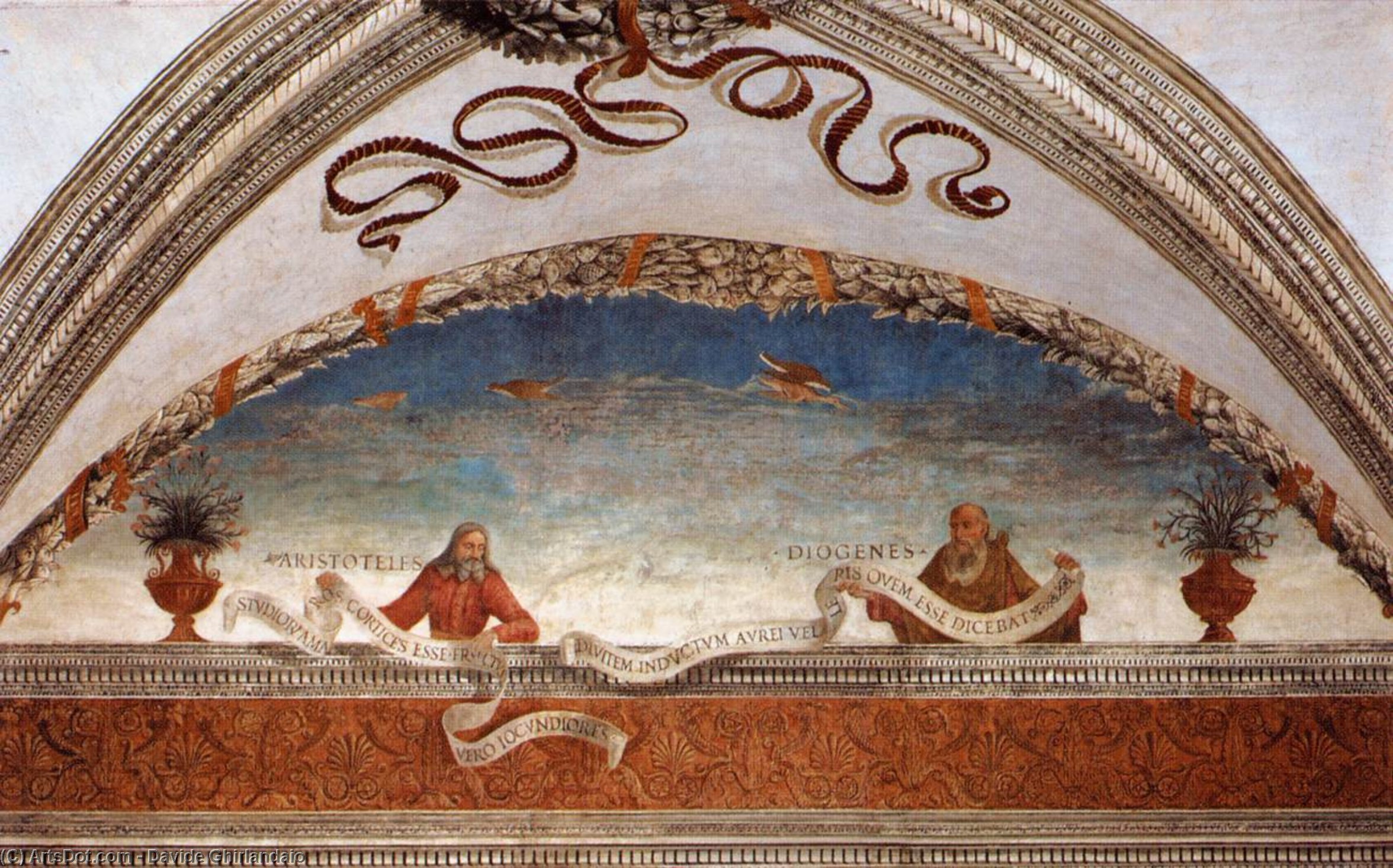 Aristotle And Diogenes — Davide Ghirlandaio