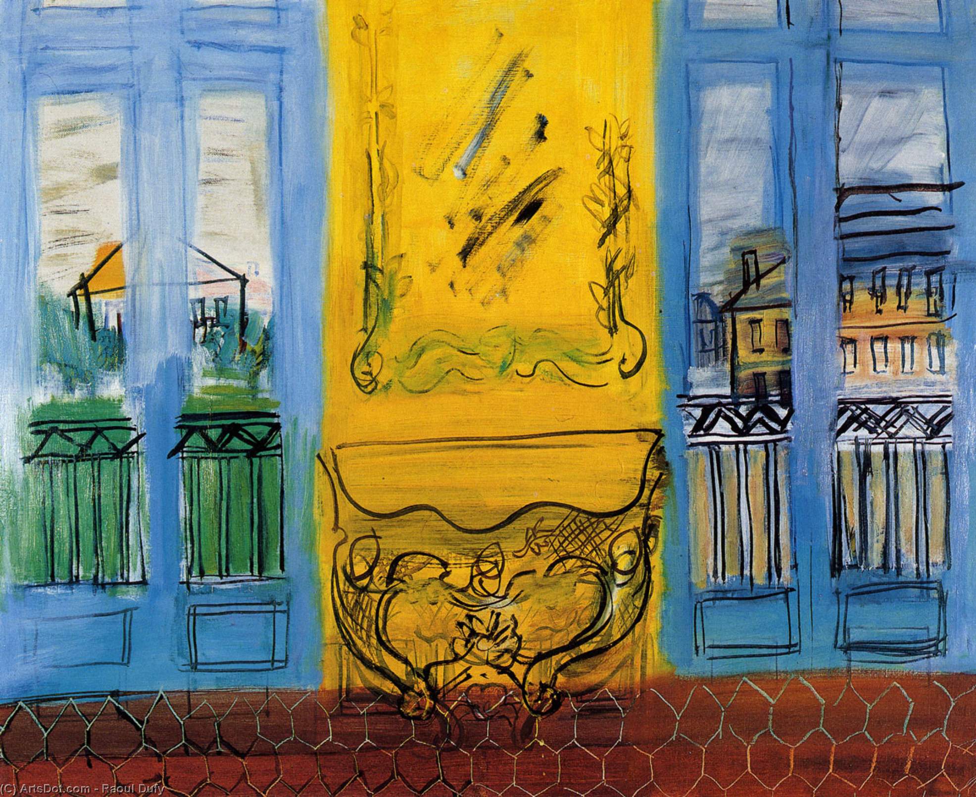Console With Two Windows — Raoul Dufy