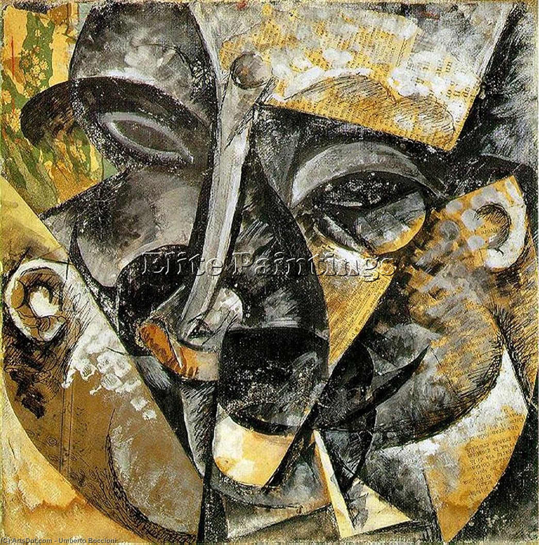 Dynamismus Eines Kopfes — Umberto Boccioni
