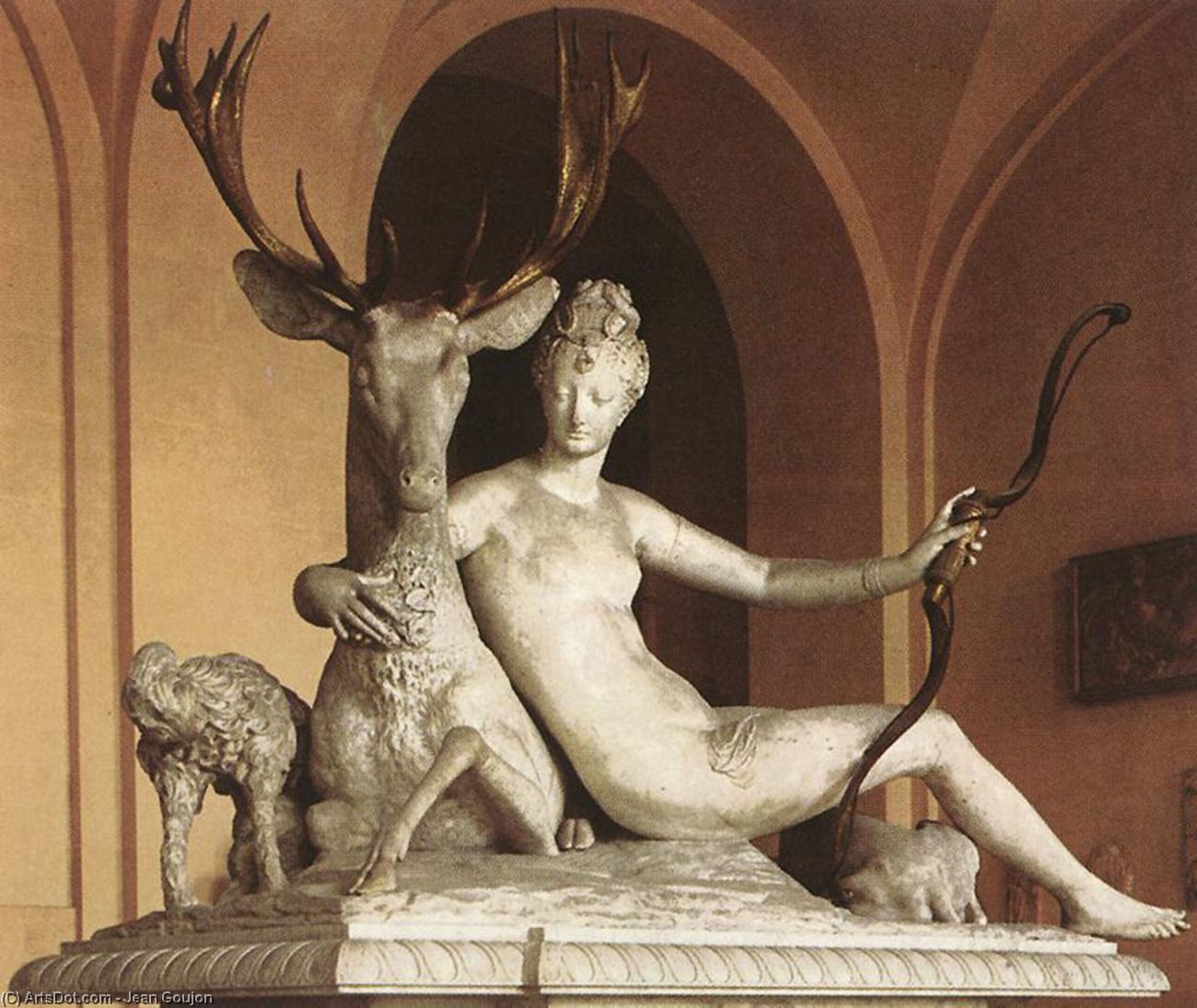 Diana E Il Cervo — Jean Goujon