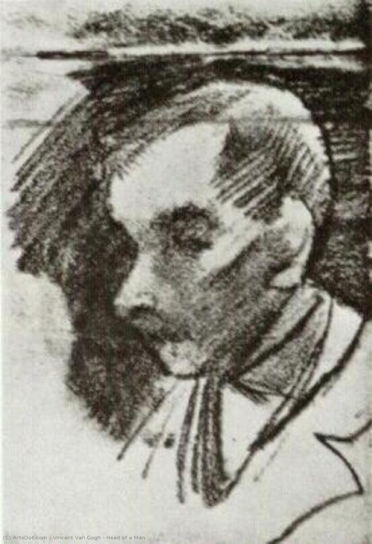 Head Of A Man — Vincent Willem Van Gogh