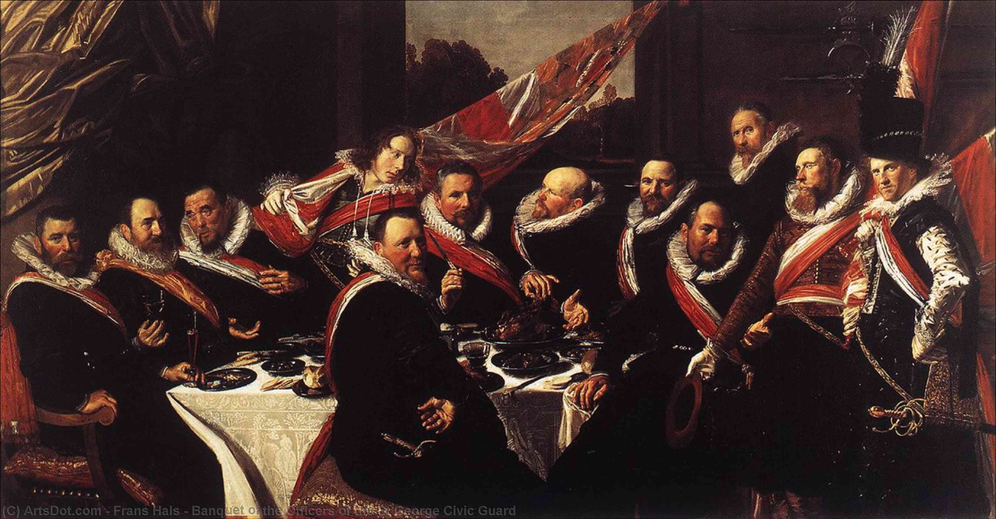 Banquet Of The Officers Of The St George Civic Guard — Frans Hals I