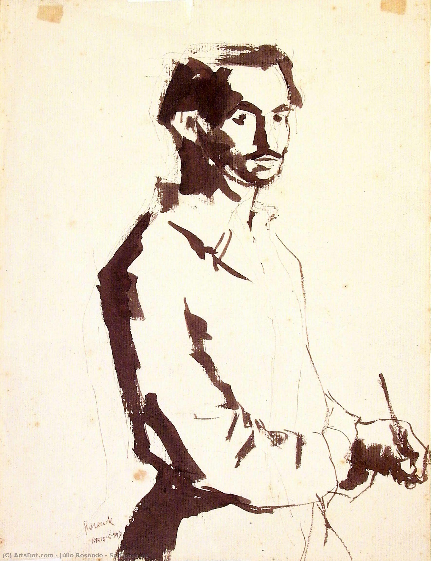 Self-portrait — Júlio Resende