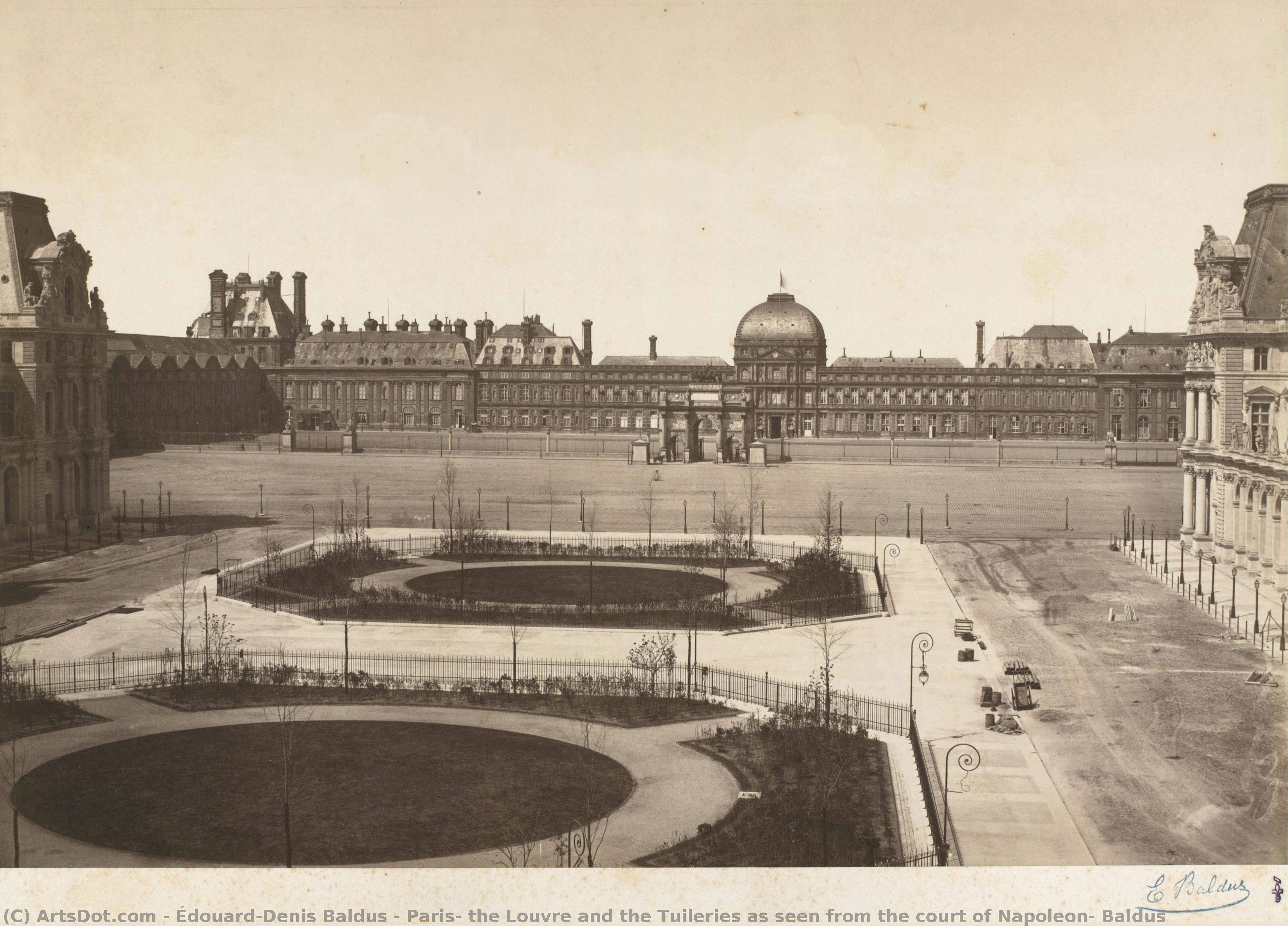 Parigi: Il Louvre E Le Tuileries Come Viste Dalla Corte Di Napoleone, Baldus — Édouard-denis Baldus