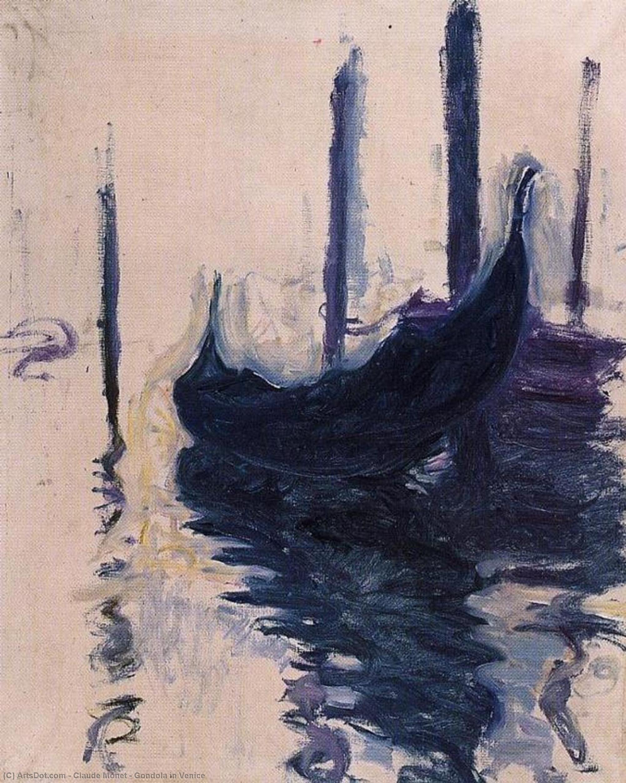 Venedik'te Kano — Claude Monet