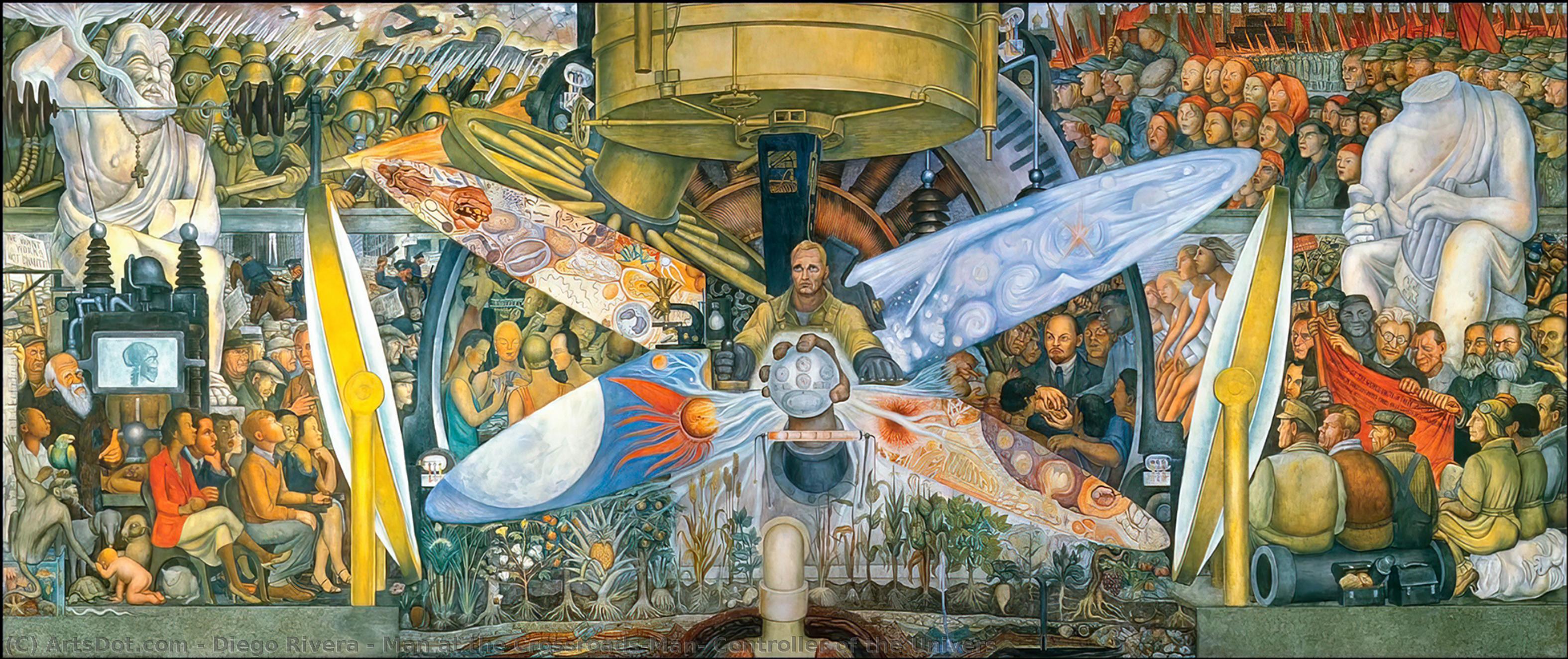 Mand Ved Krydset — Diego Rivera