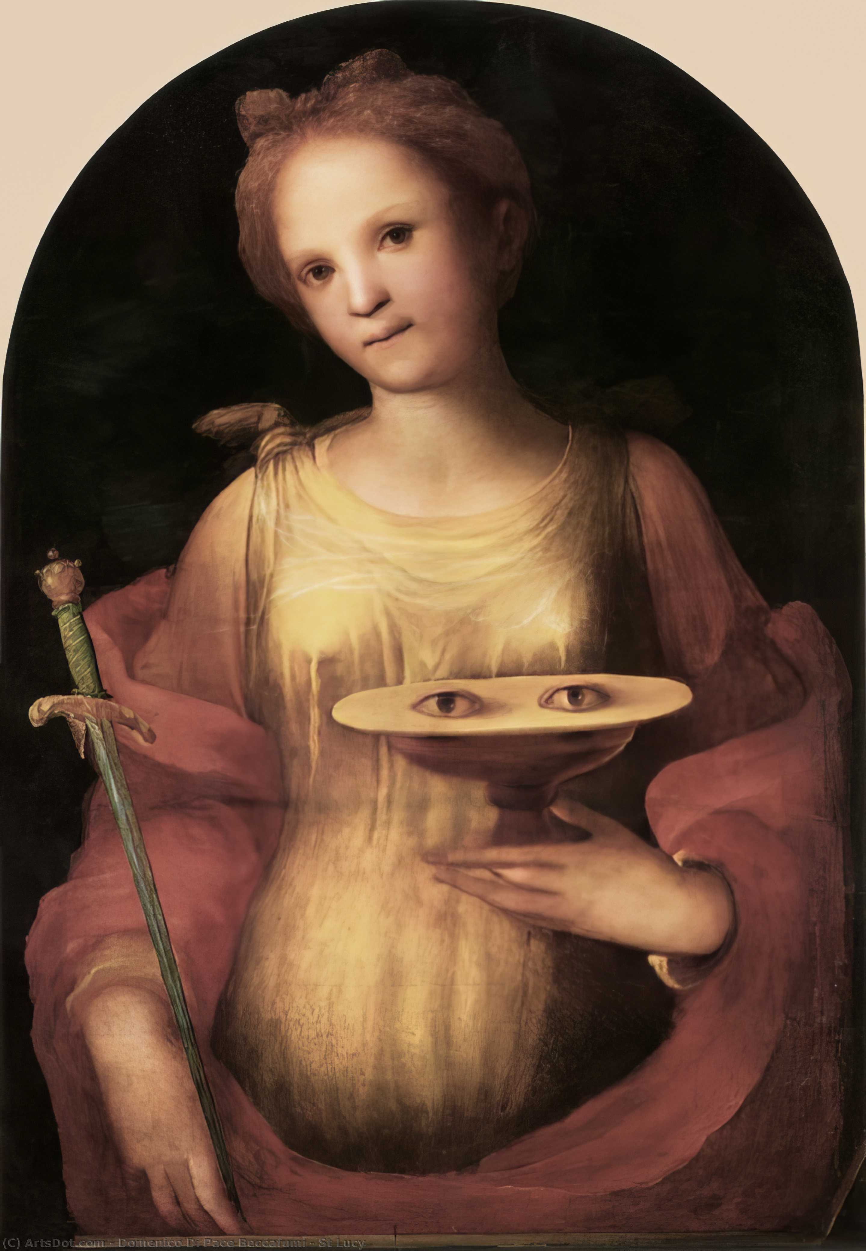 St Lucy — Domenico Beccafumi