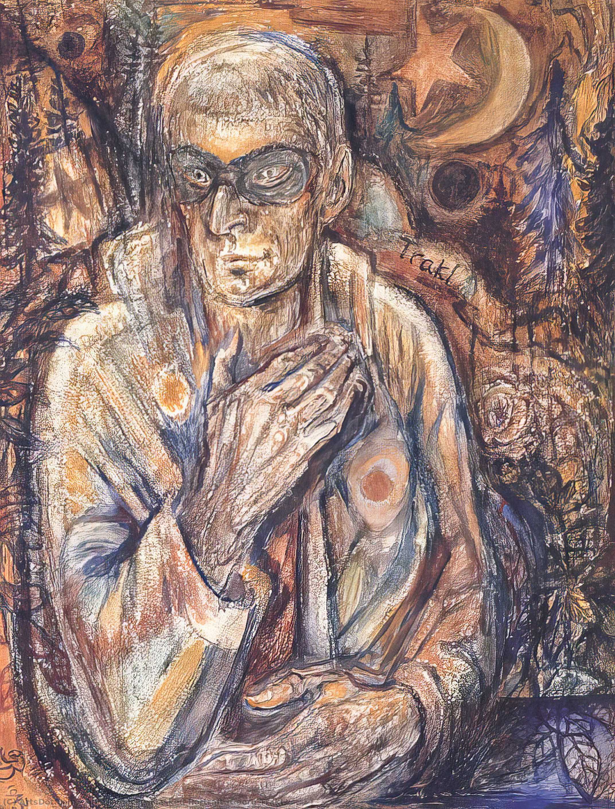 Masked Portrait (georg Trakl) — Albert Bloch