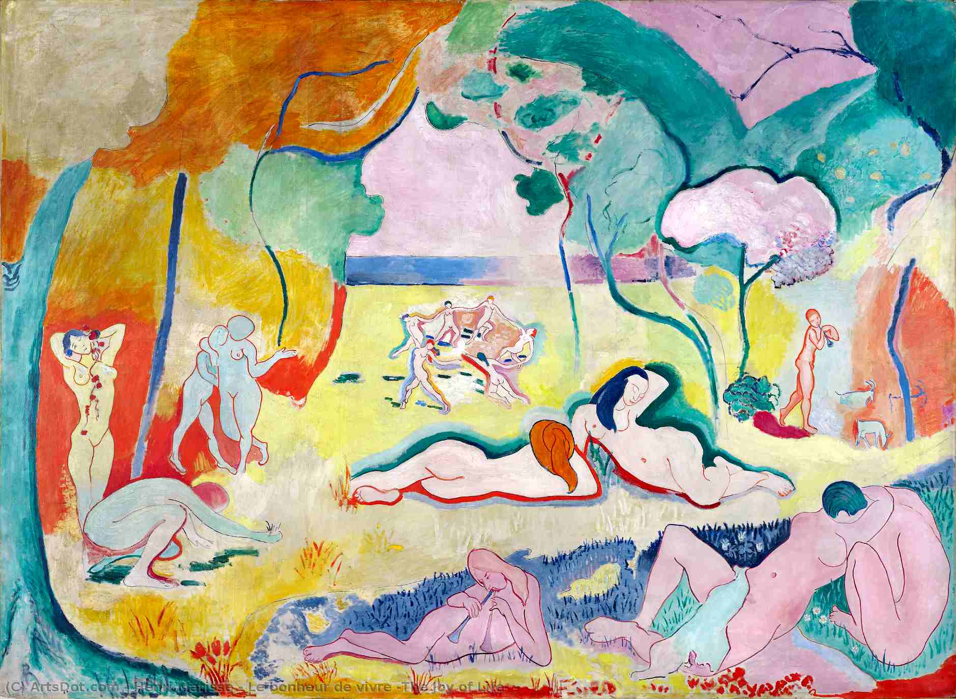 Le Bonheur De Vivre (livsglæden) — Henri Matisse