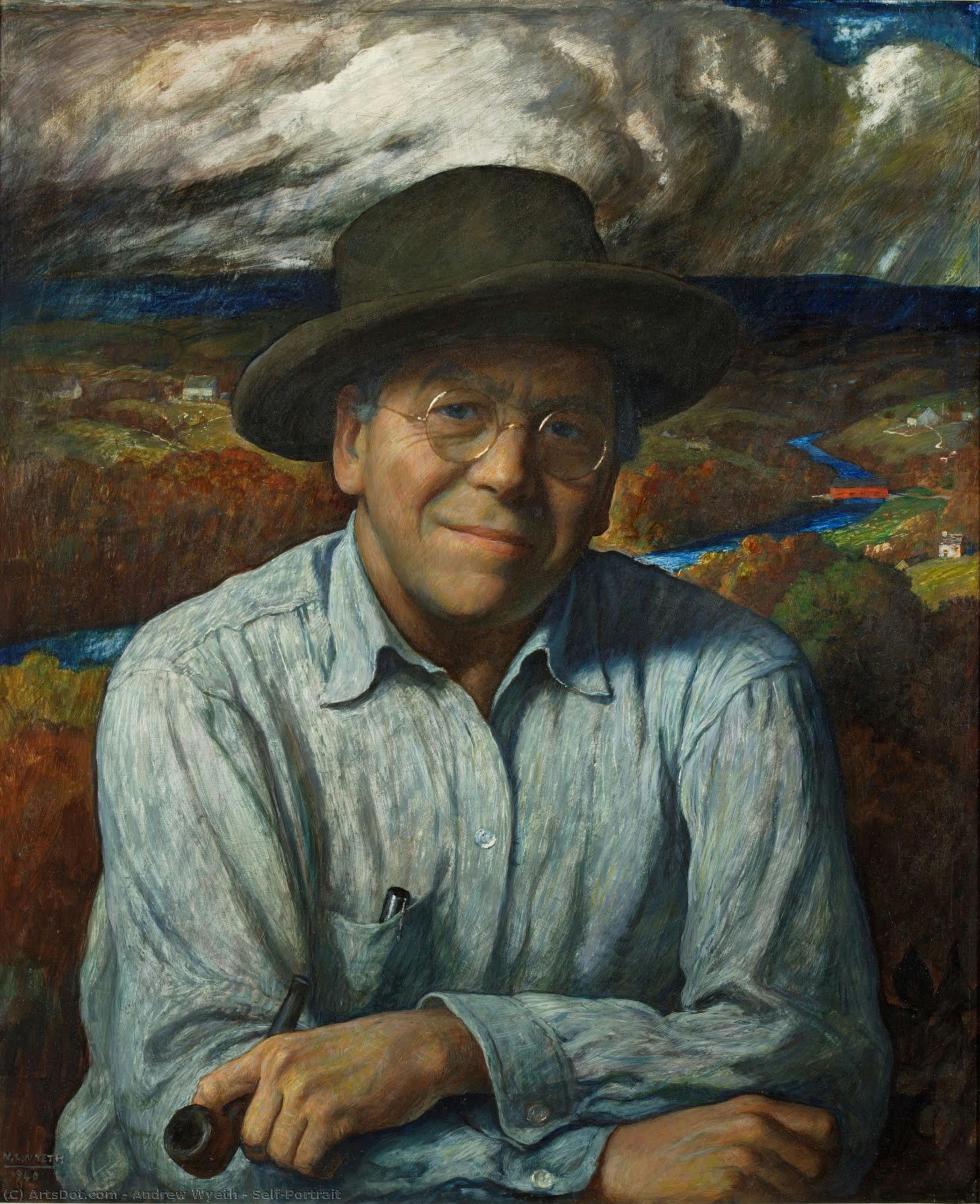 Self-portrait — Andrew Wyeth