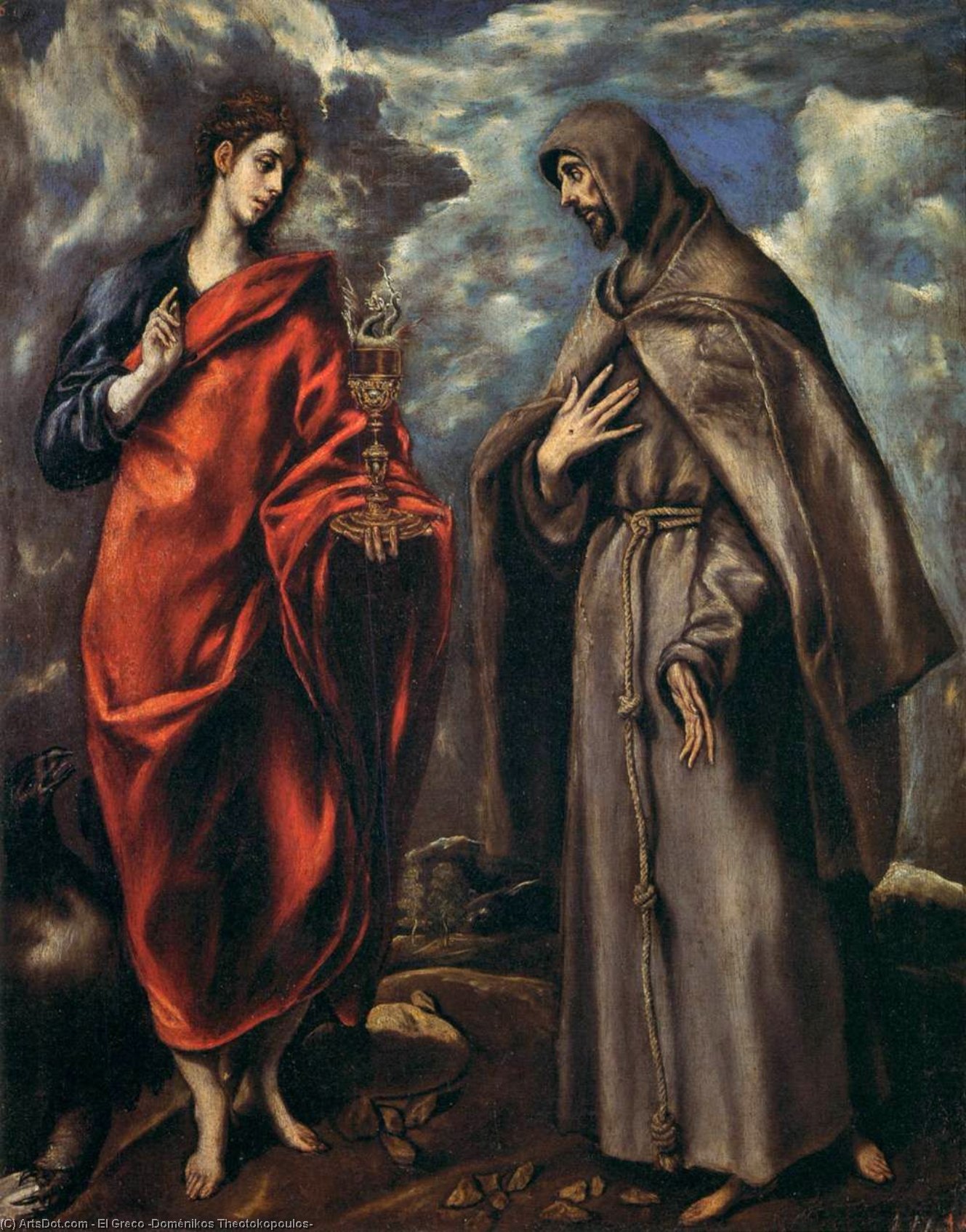 Sts John And Francis — 엘 그레코