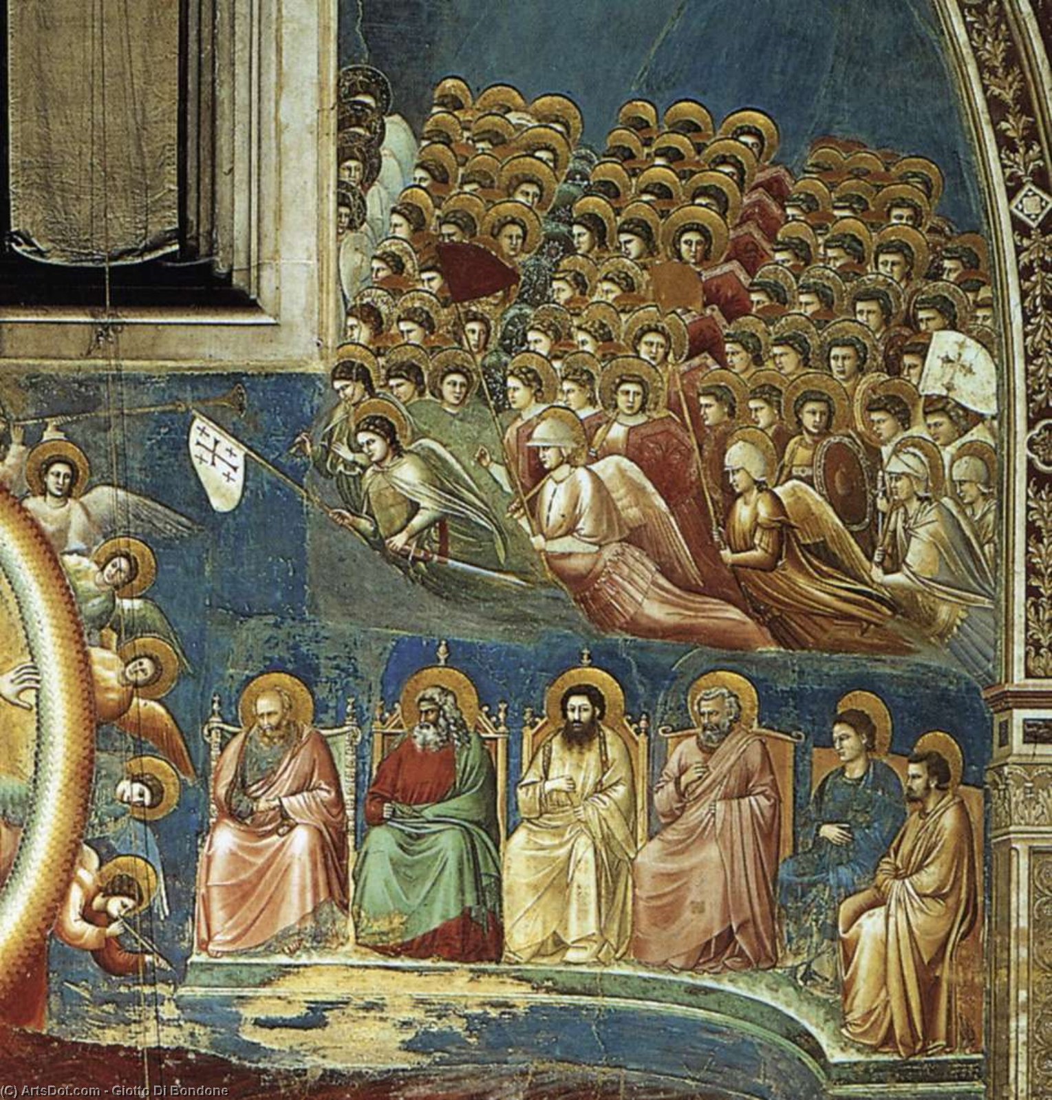 Last Judgment (detail 4) (cappella Scrovegni (arena Chapel), Padua) — Giotto Di Bondone