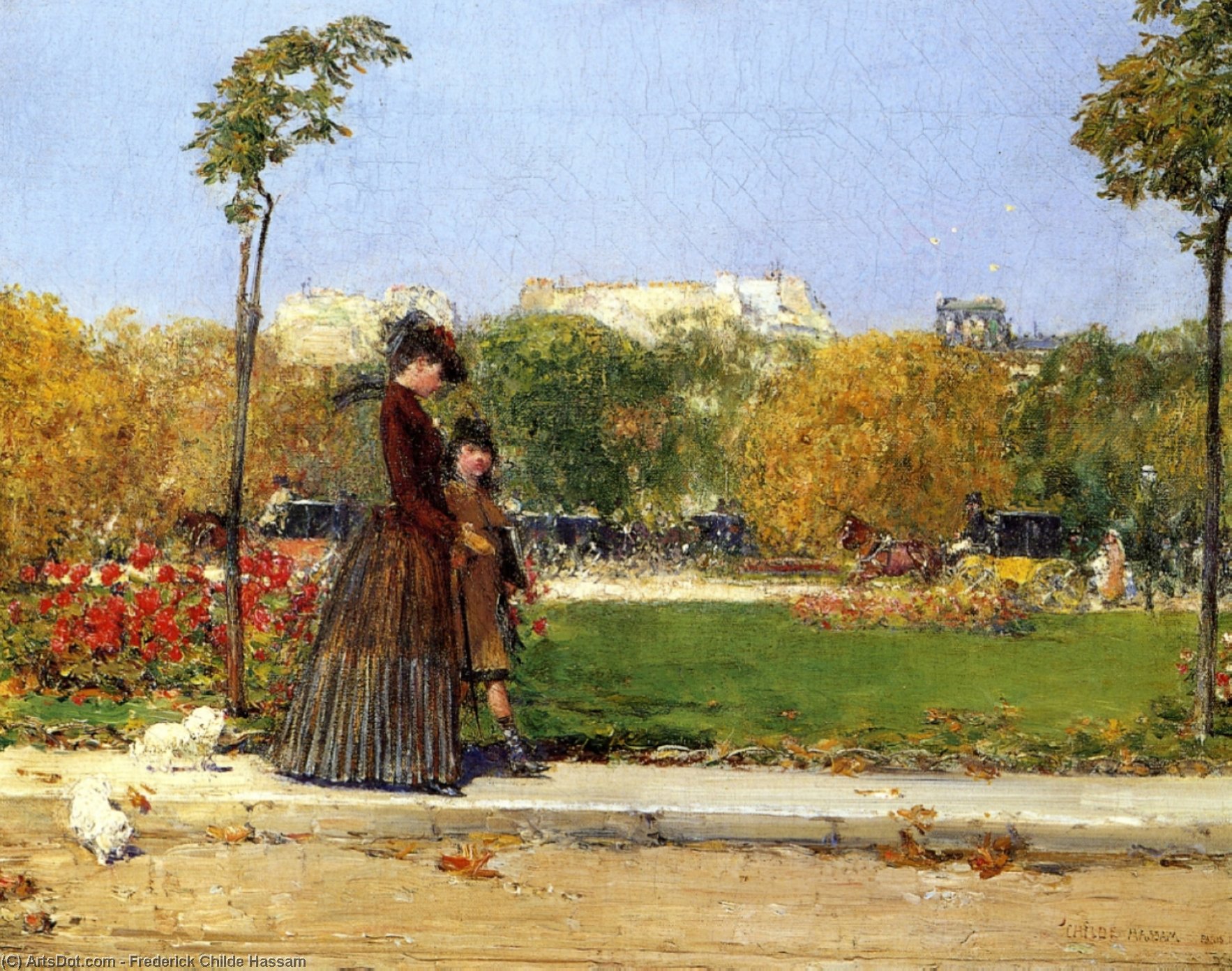 Nel Parco, Parigi — Frederick Childe Hassam
